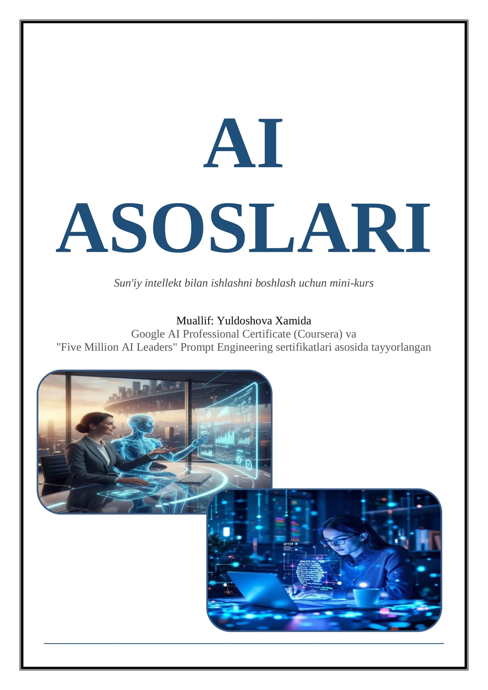 Ai asoslari minni kurs 1