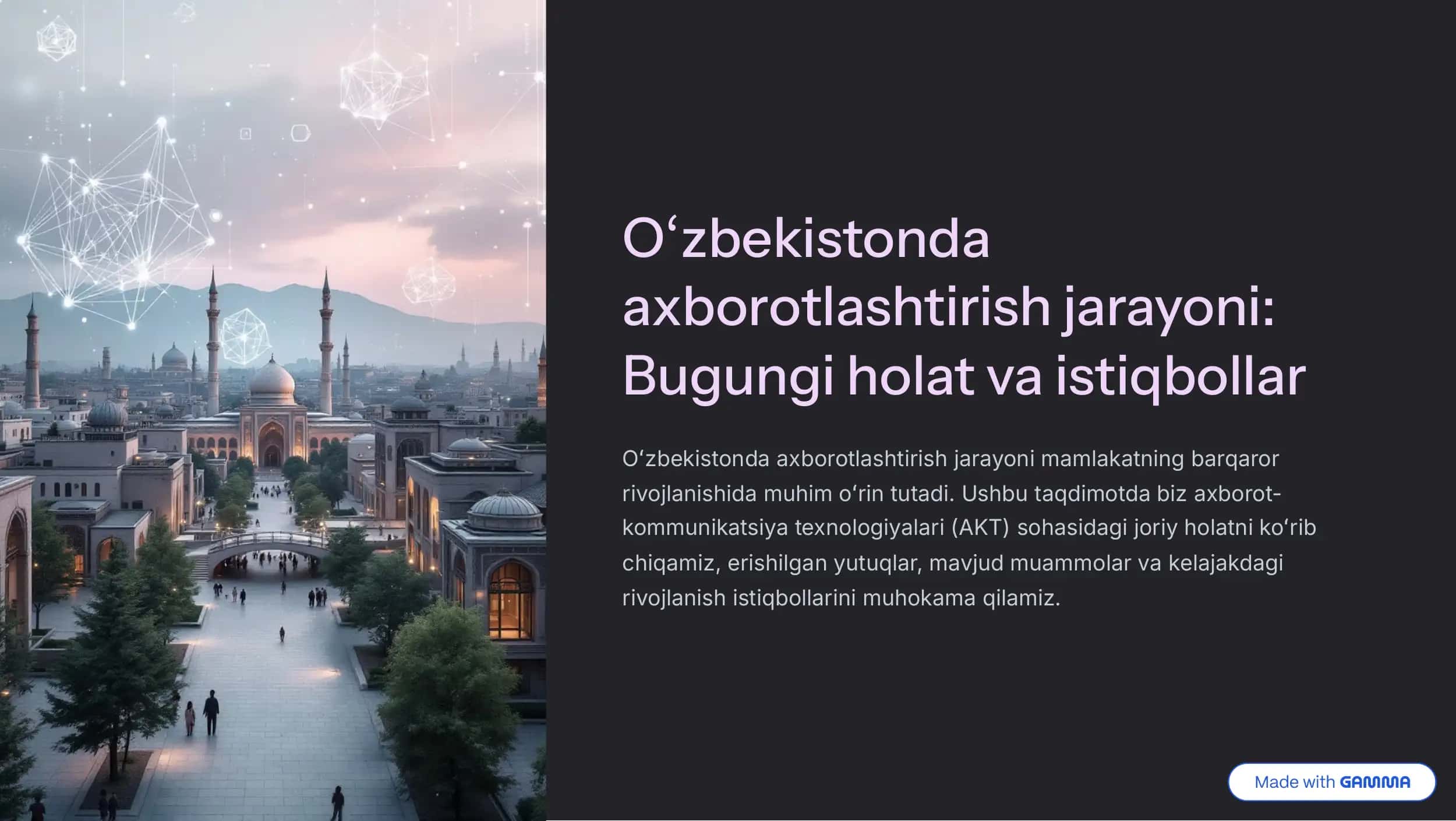 Raqamli O'zbekiston 2030 strategiyasi: Maqsadlar va vazifalar 1