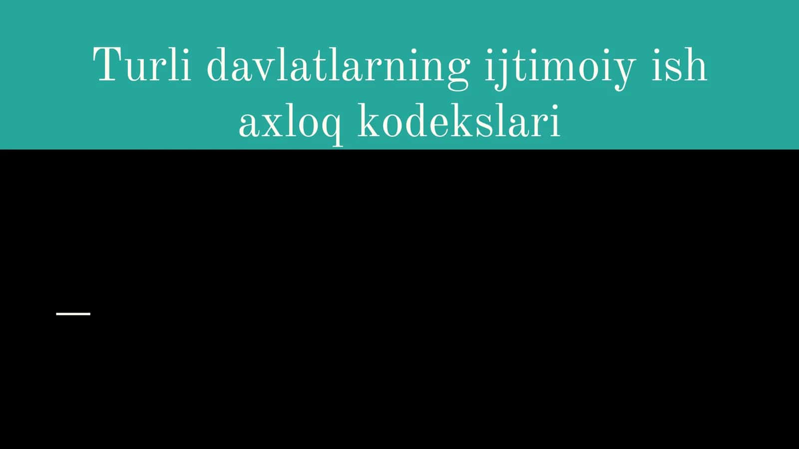 Ijtimoiy ish axloq kodekslari 1