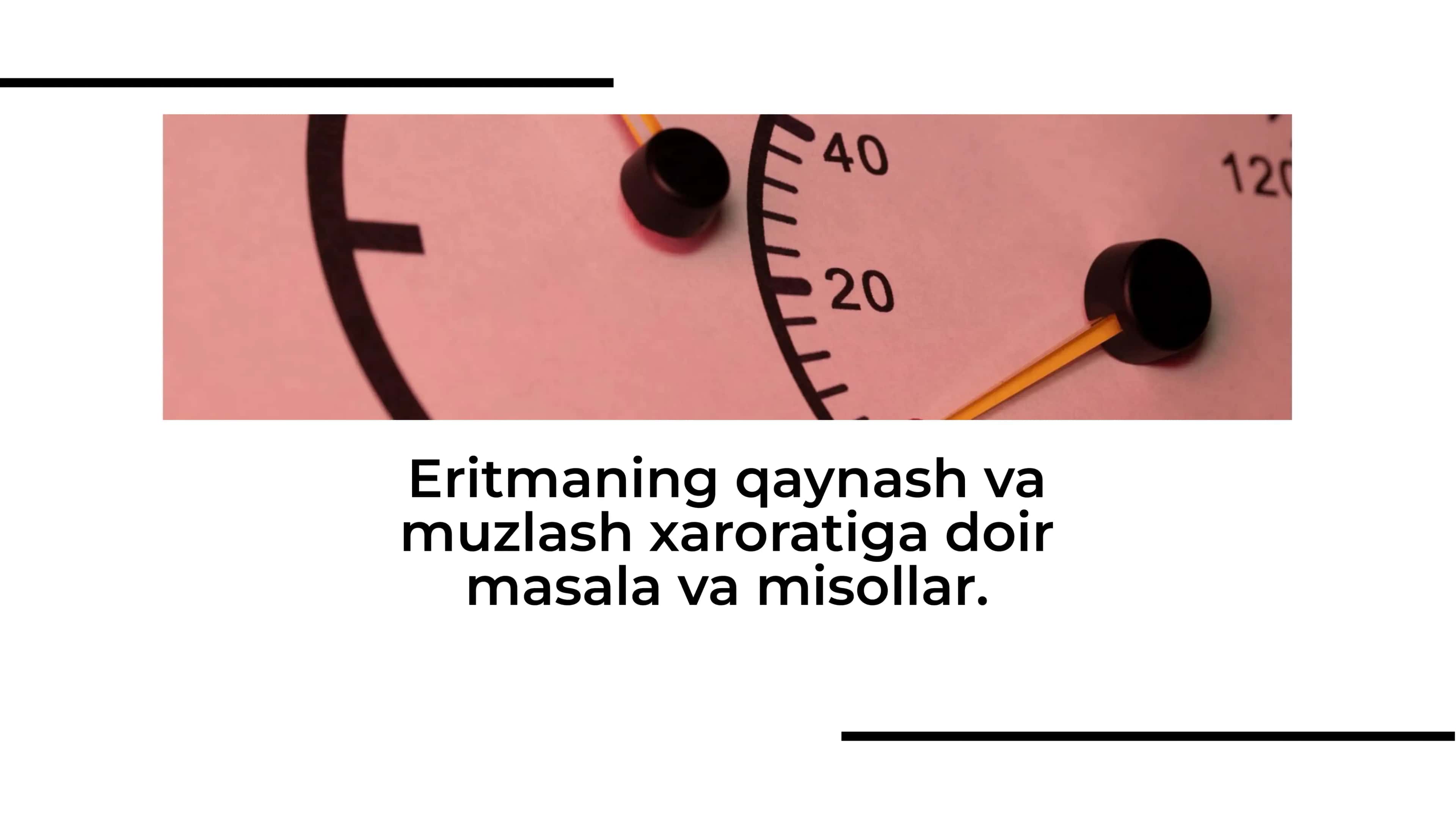 Eritma Nima? Qaynash va Muzlash Harorati 1