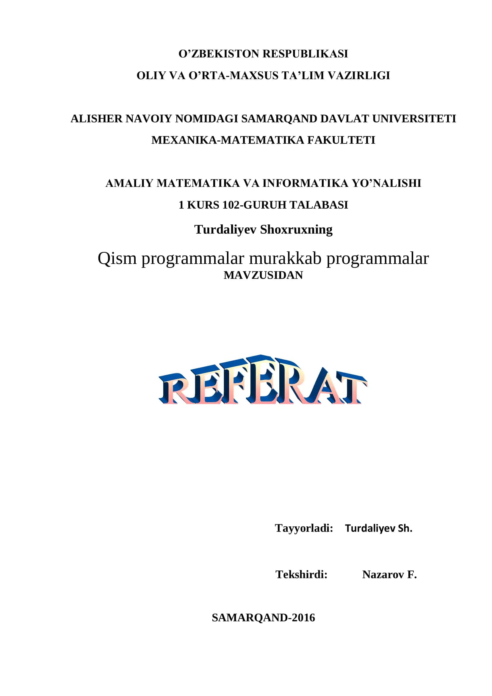 Aralash strukturali algoritmlar 1