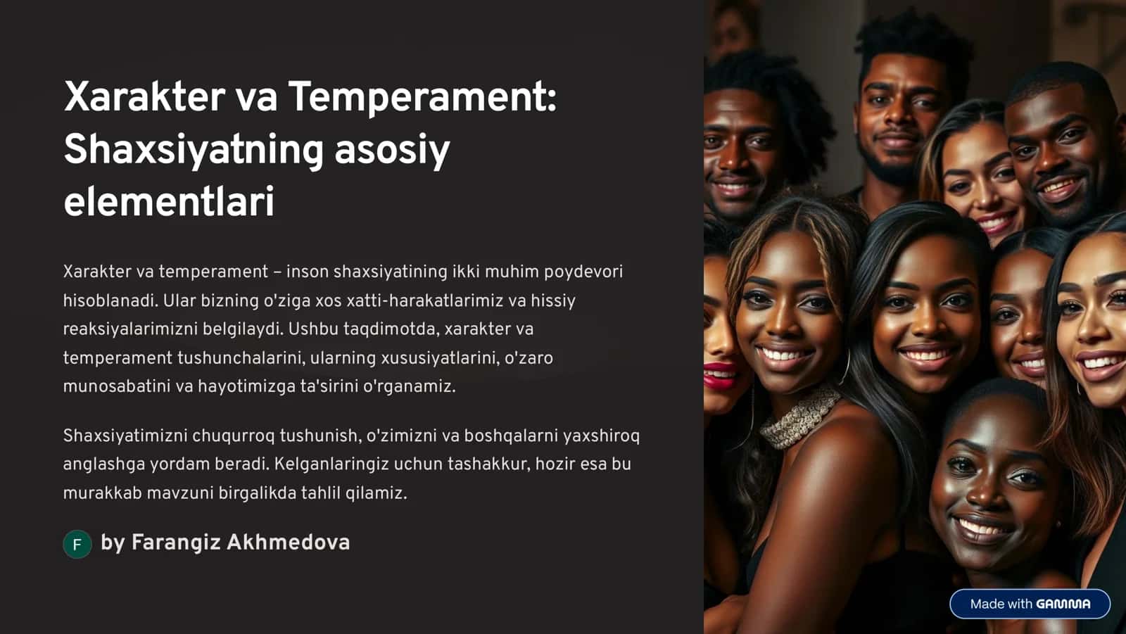Xarakter va Temperament: Shaxsiyatning asosiy elementlari 1