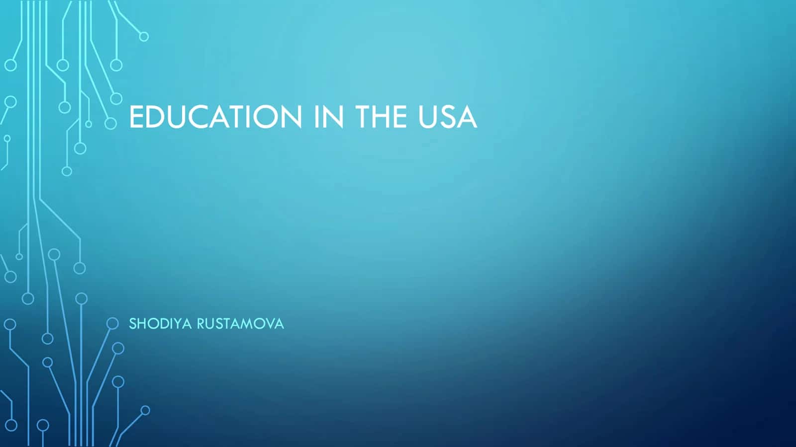 EDUCATION IN THE USA 1