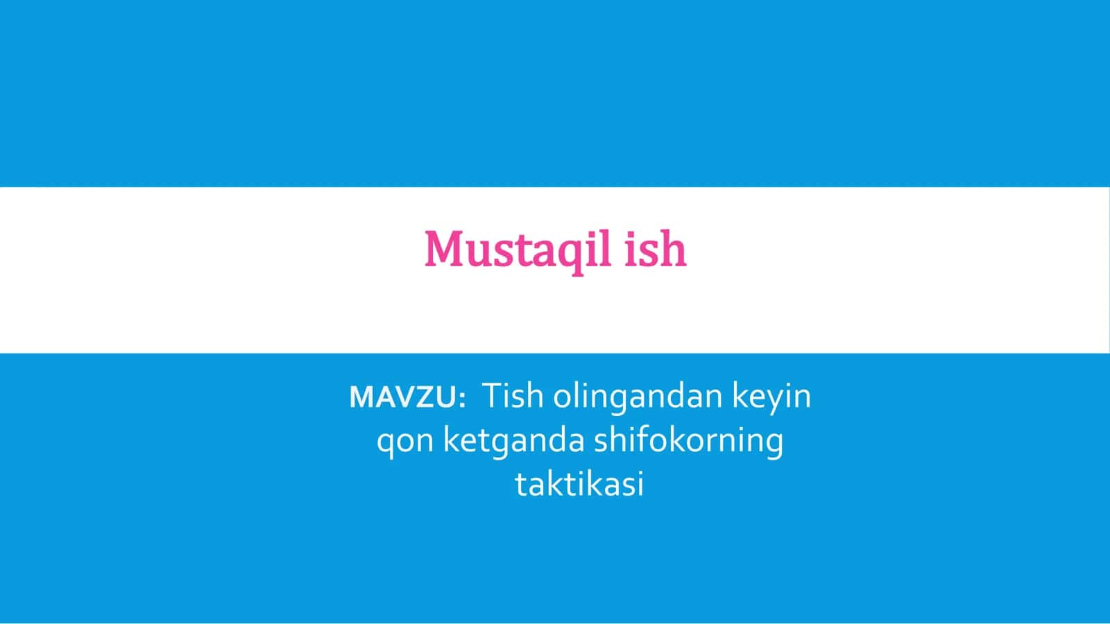 Tish olingandan keyin qon ketish sabablari va turlari 1