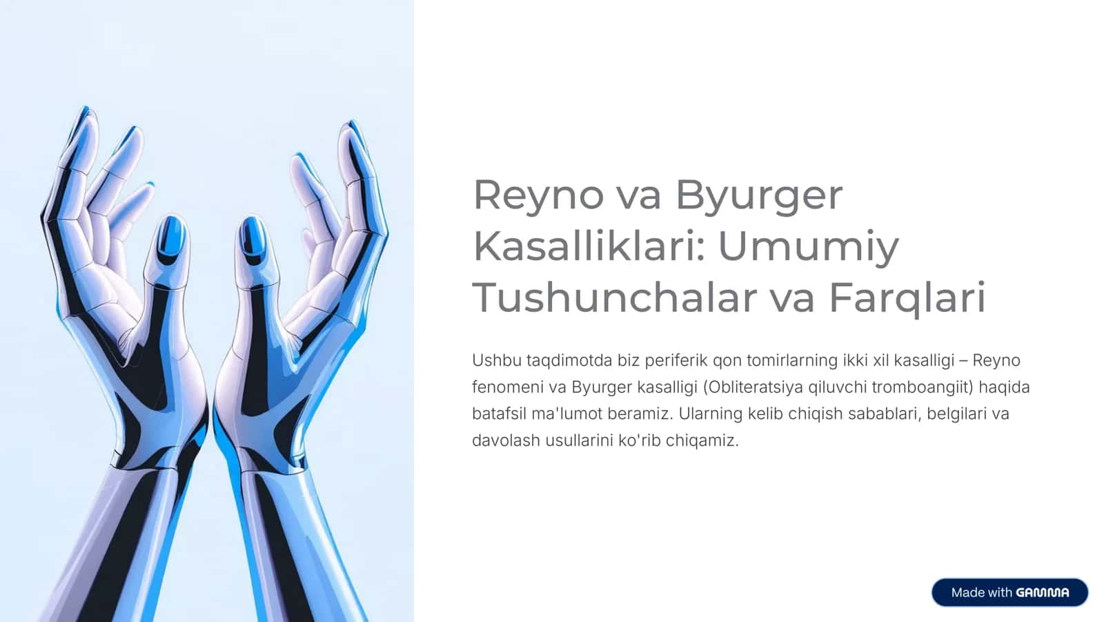 Reyno va Byurger Kasalliklari: Umumiy Tushunchalar va Farqlari 1