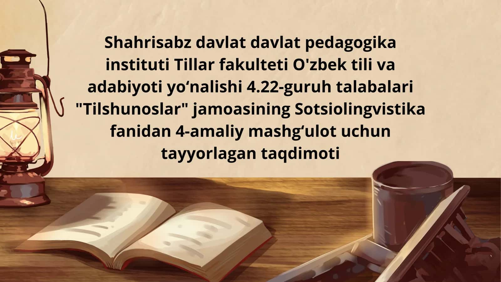 Sotsiolingvistik tadqiqot dasturi 1