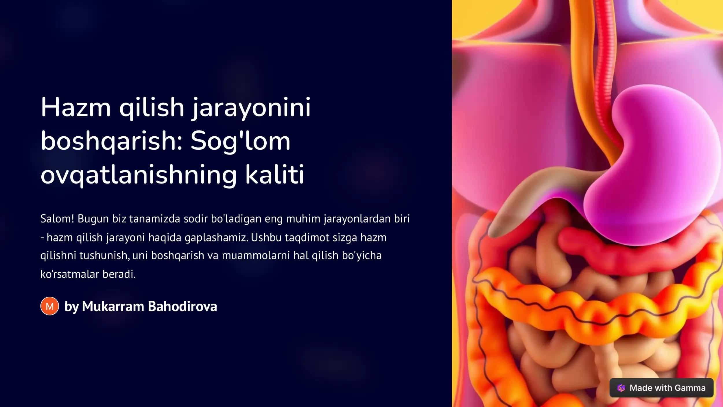 Hazm qilish jarayonini boshqarish: Sog'lom ovqatlanishning kaliti 1