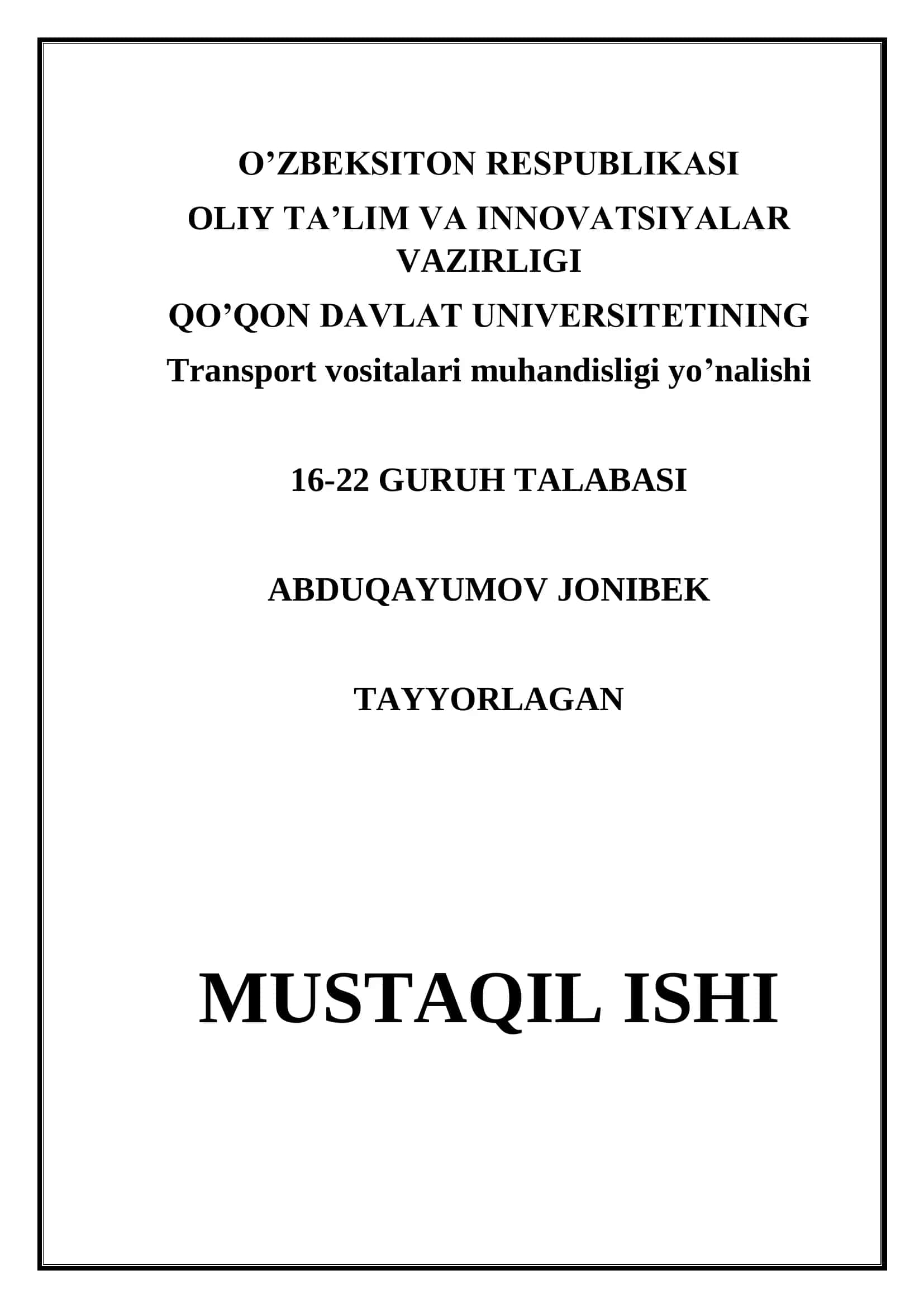 Mexanizmlarning strukturaviy tahlil 1