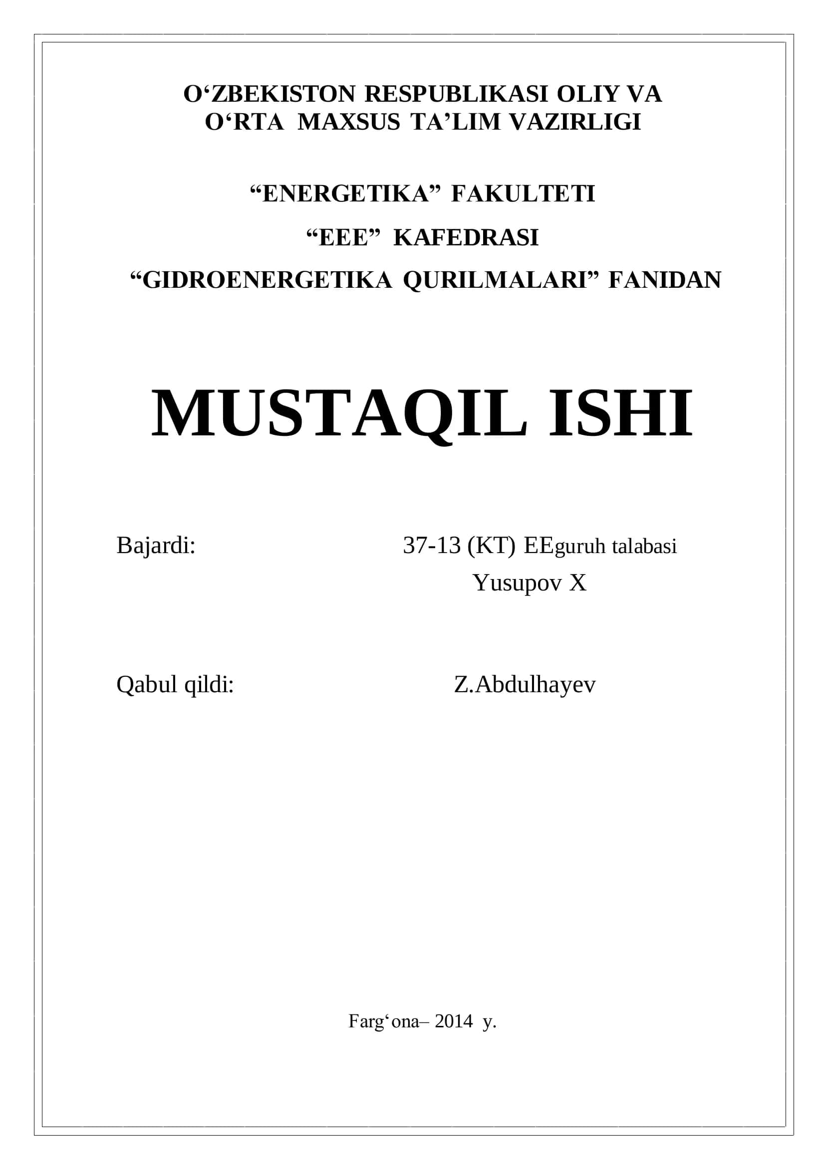 SUYUQLIKLARNING ASOSIY VA FIZIK XOSSALARI 1