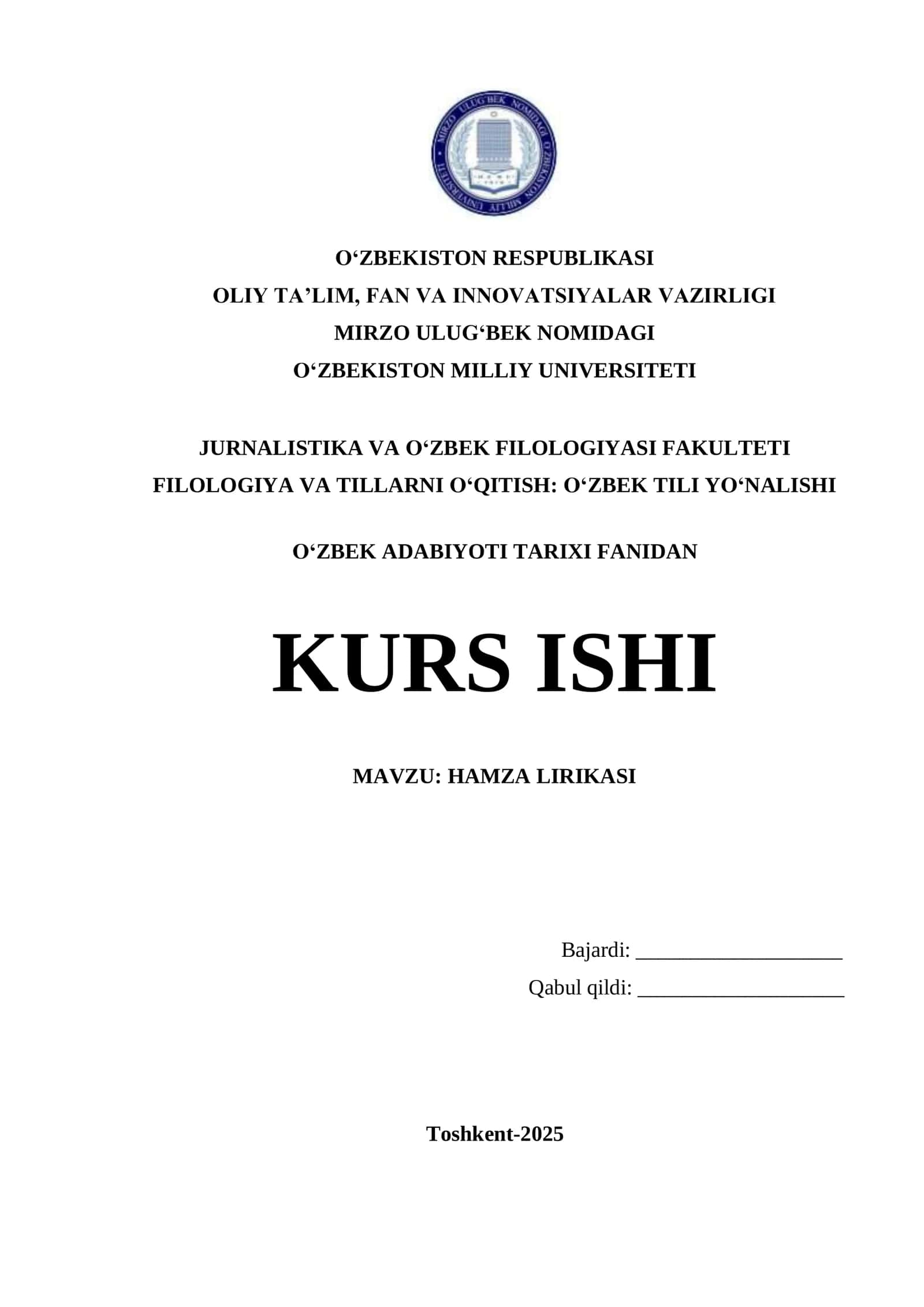 HAMZA LIRIKASI 1
