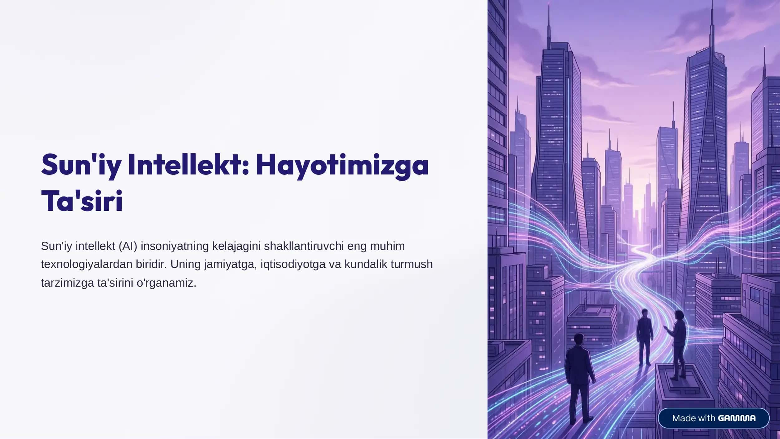Sun'iy Intellekt: Hayotimizga Ta'siri 1