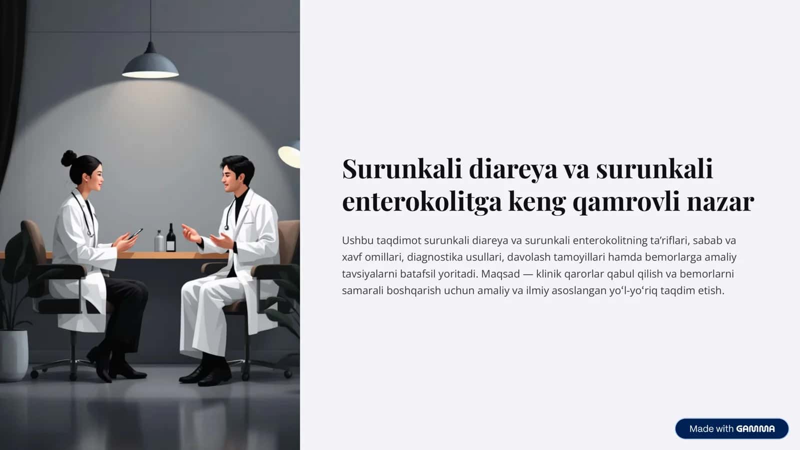 Surunkali diareya va surunkali enterokolit 1