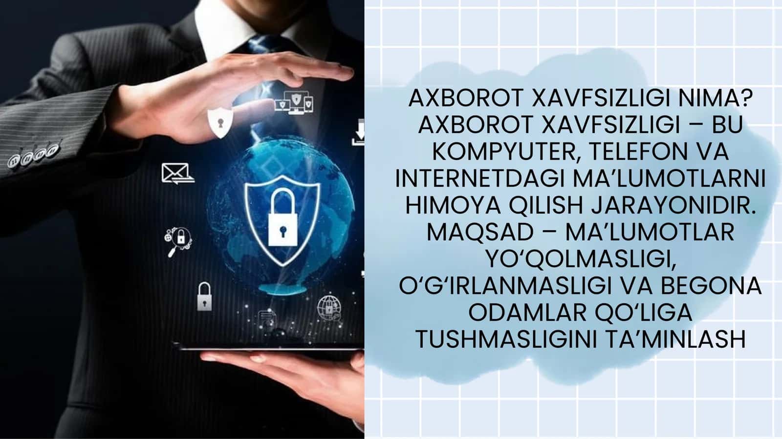 AXBOROT XAVFSIZLIGI 1