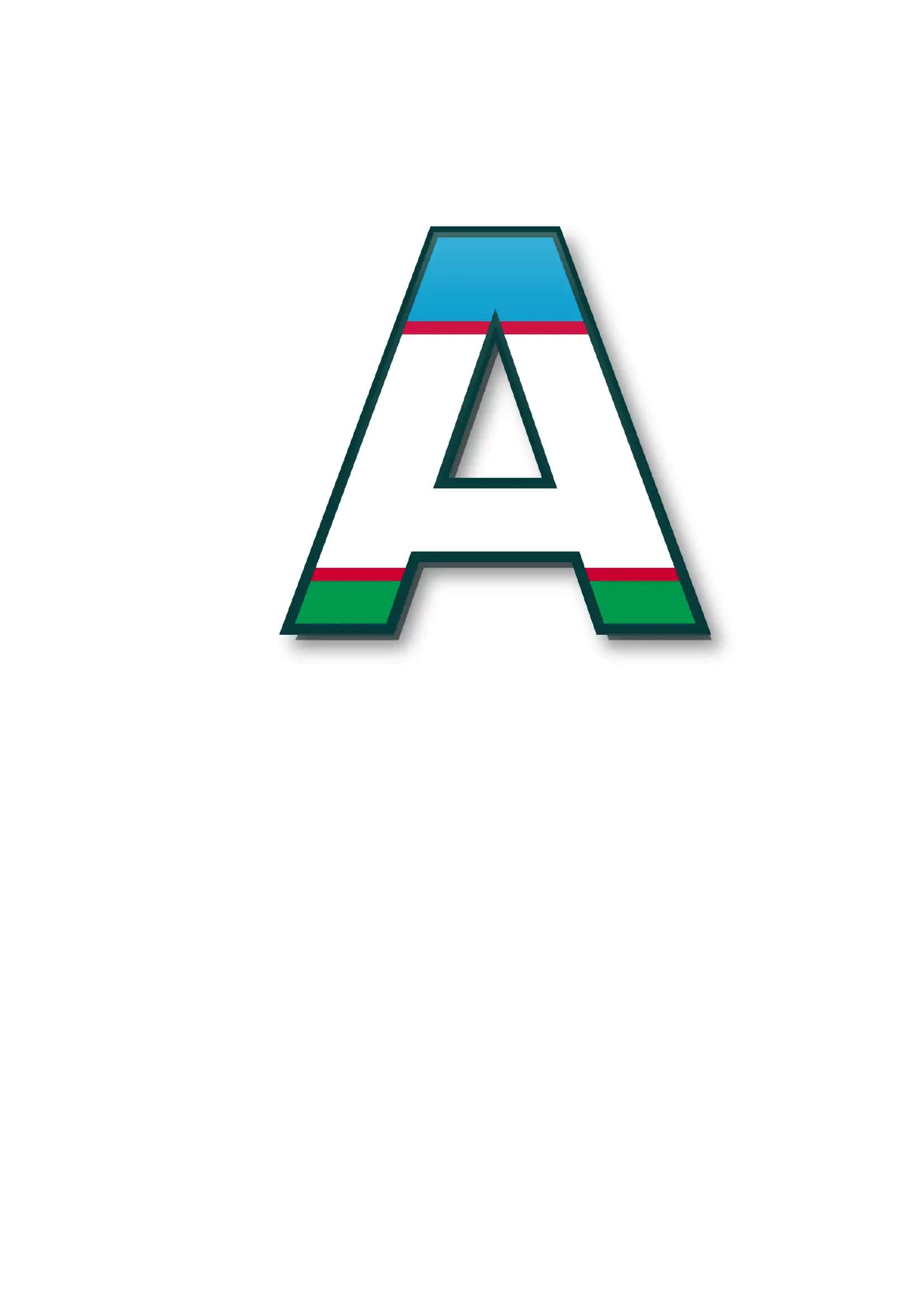 O‘zbekiston bayrog‘i uslubidagi Lotin alifbosi harflari (PPT/SVG) 1