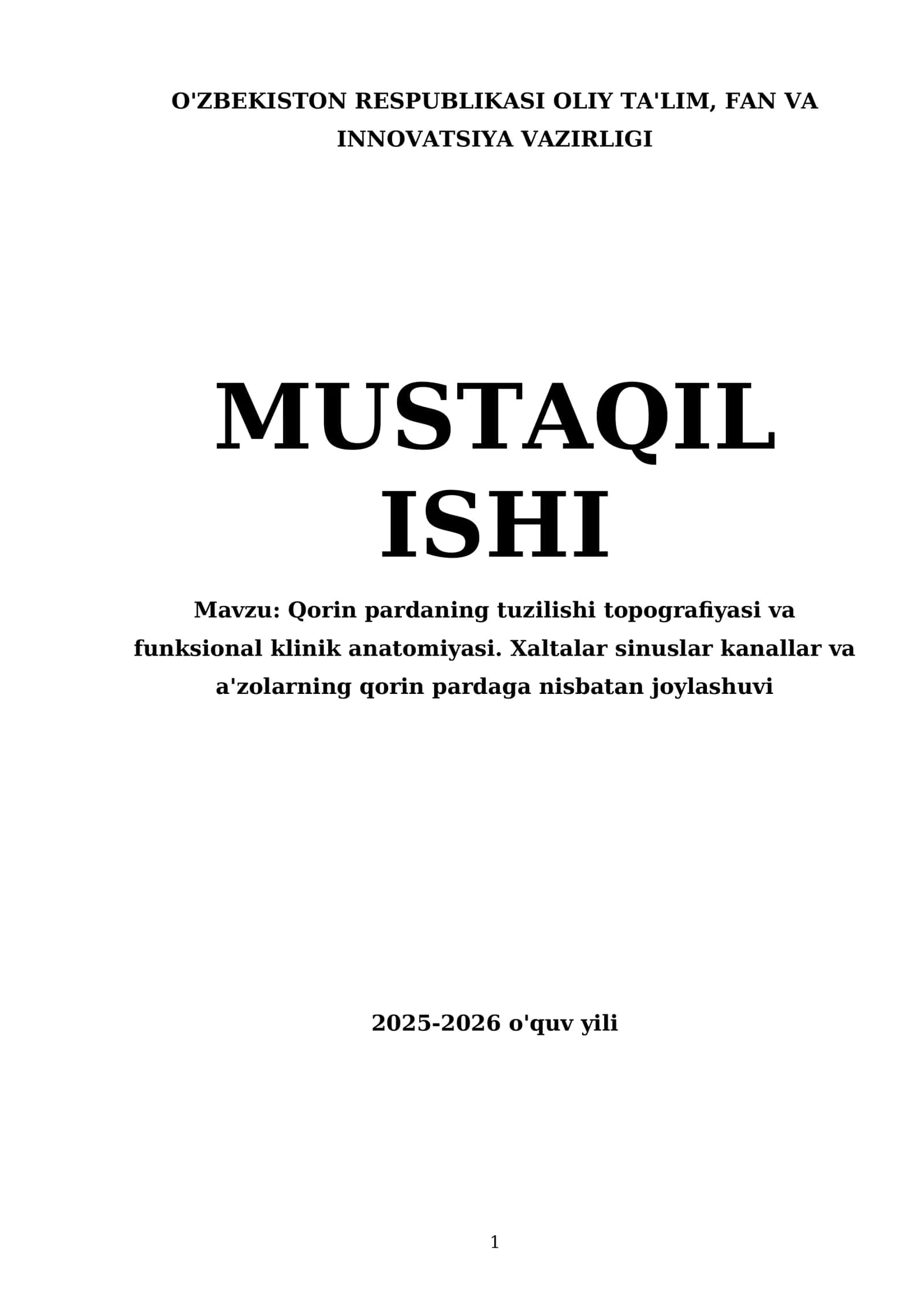 Qorin pardaning tuzilishi topografiyasi va funksional klinik anatomiyasi 1