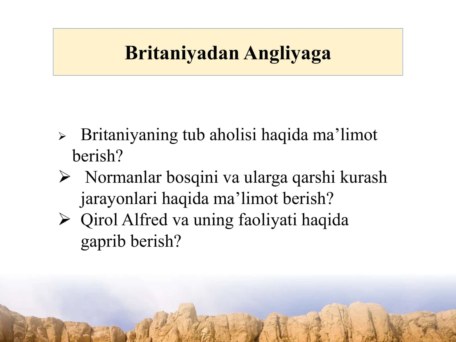 Britaniyadan Angliyaga 1