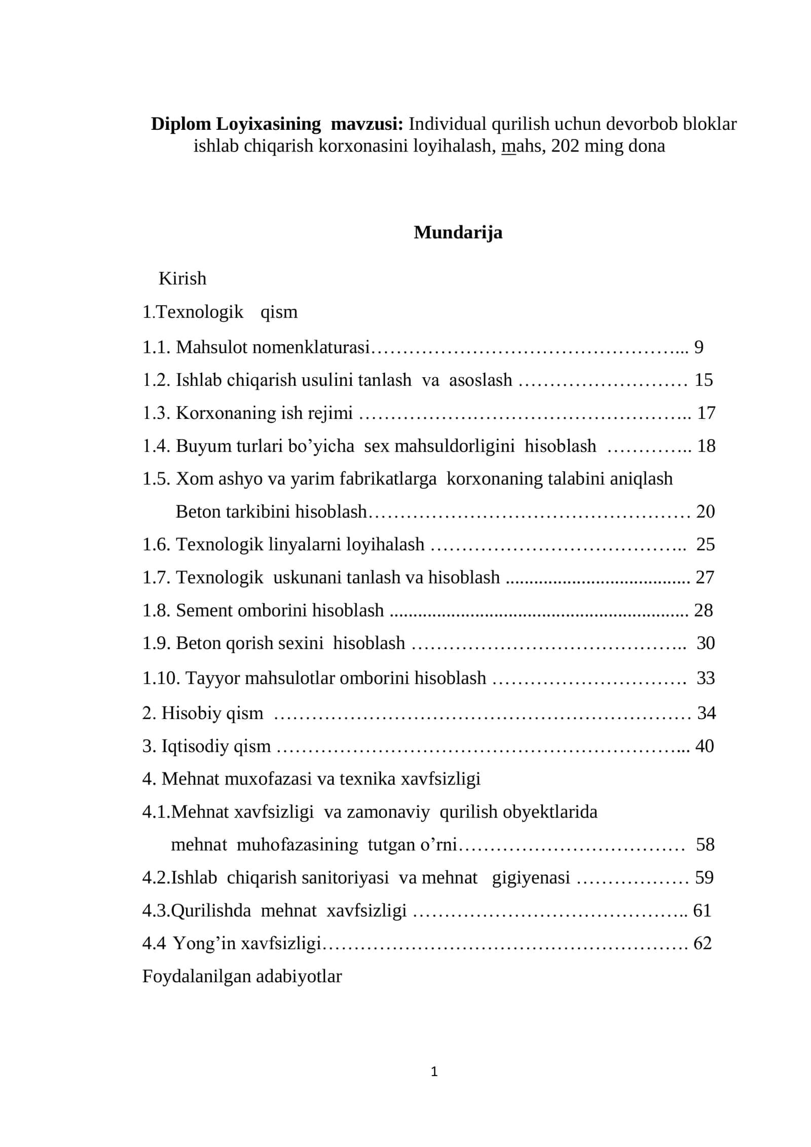 Individual qurilish uchun devorbob bloklar 1