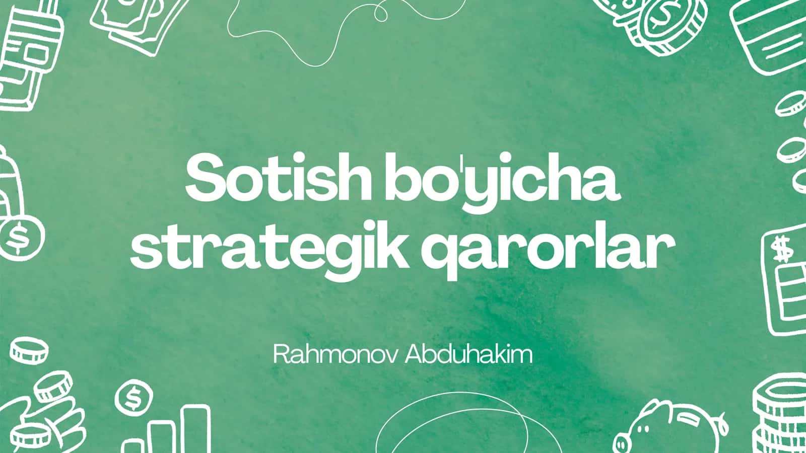 Sotish bo'yicha Rahmonov Abduhakim 1