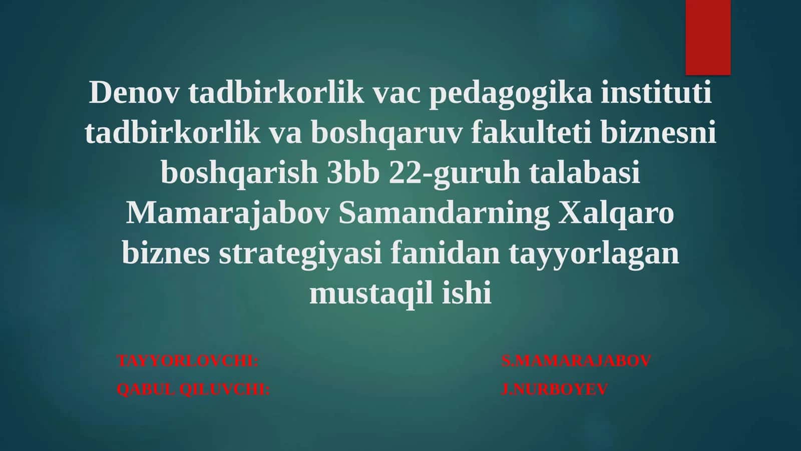 Xalqaro biznes faoliyatida xorijiy va to’g’ridan –to’g’ri investitsiyalarning ro’li 1