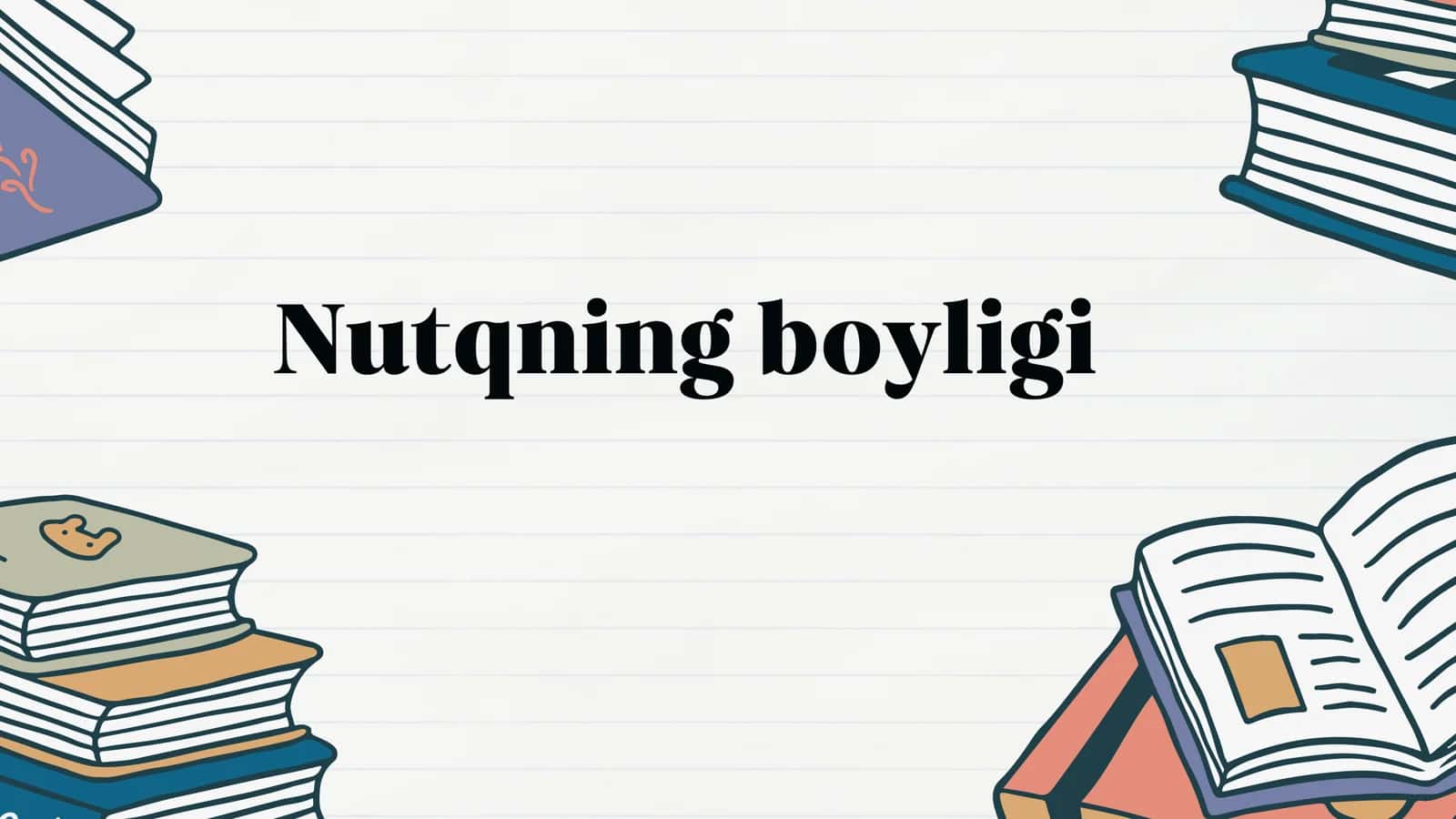Nutqning boyligi 1