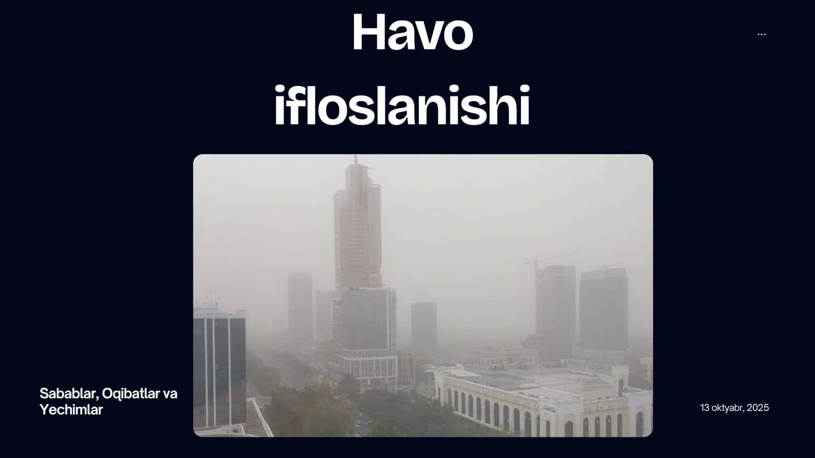 Havo ifloslanishi 1