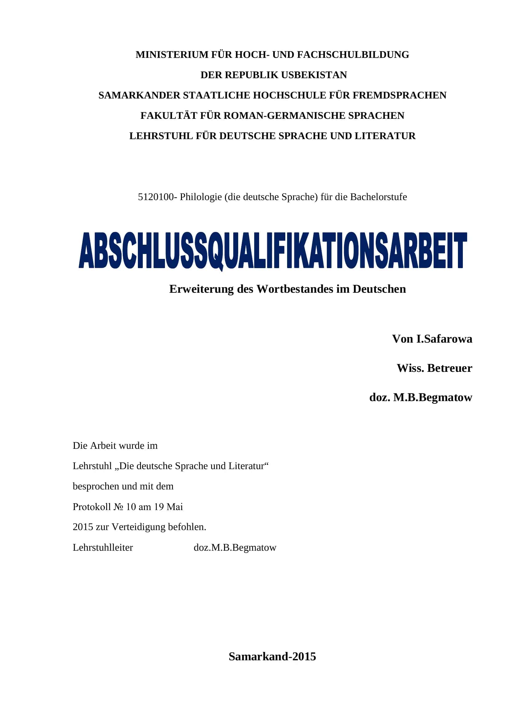 Erweiterung des Wortbestandes im Deutschen 1