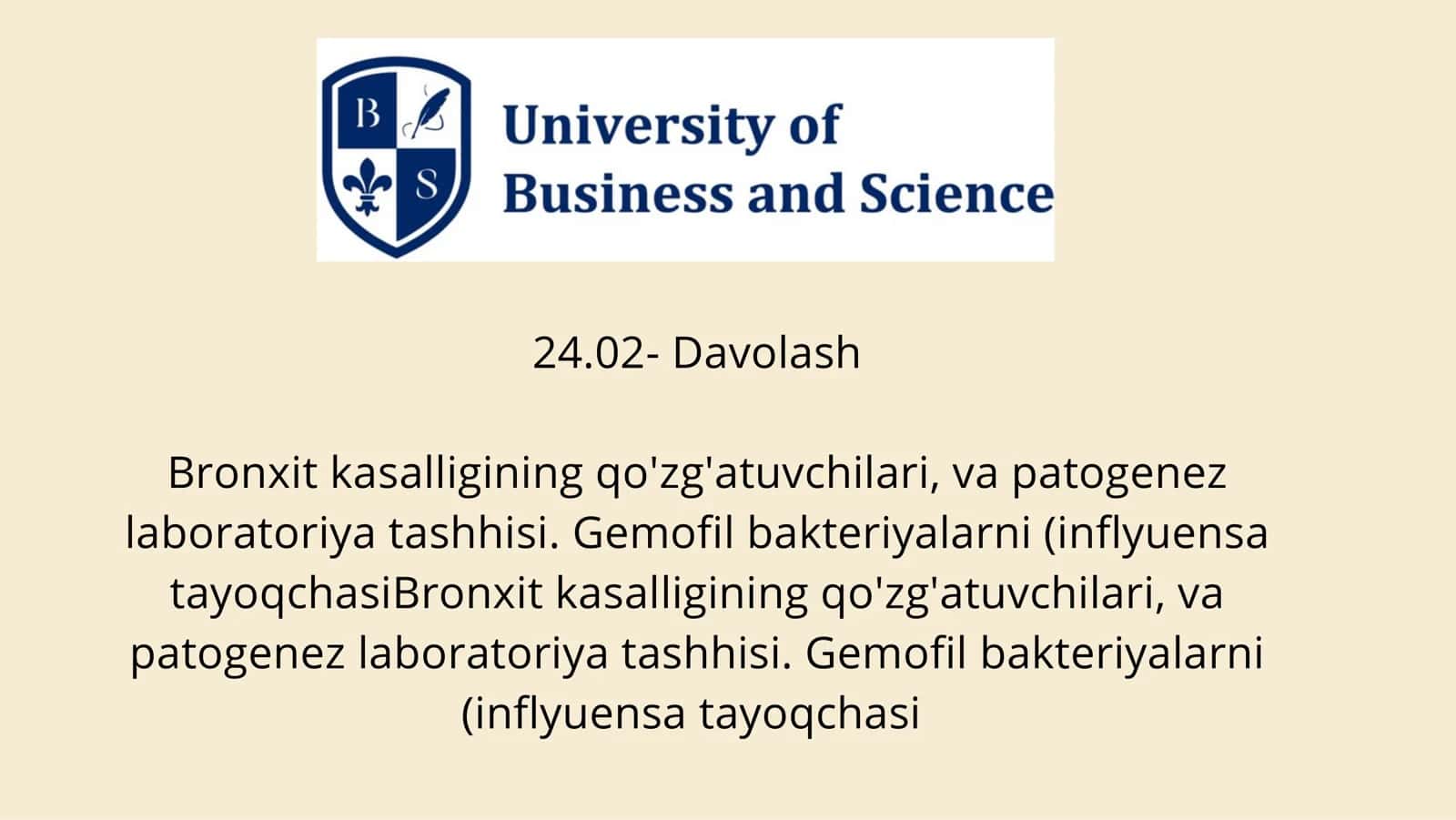 Bronxit kasalligining qo'zg'atuvchilari, va patogenez laboratoriya tashhisi. Gemofil bakteriyalarni (inflyuensa tayoqchasiBronxit kasalligining qo'zg'atuvchilari, va patogenez laboratoriya tashhisi. Gemofil bakteriyalarni (inflyuensa tayoqchasi 1