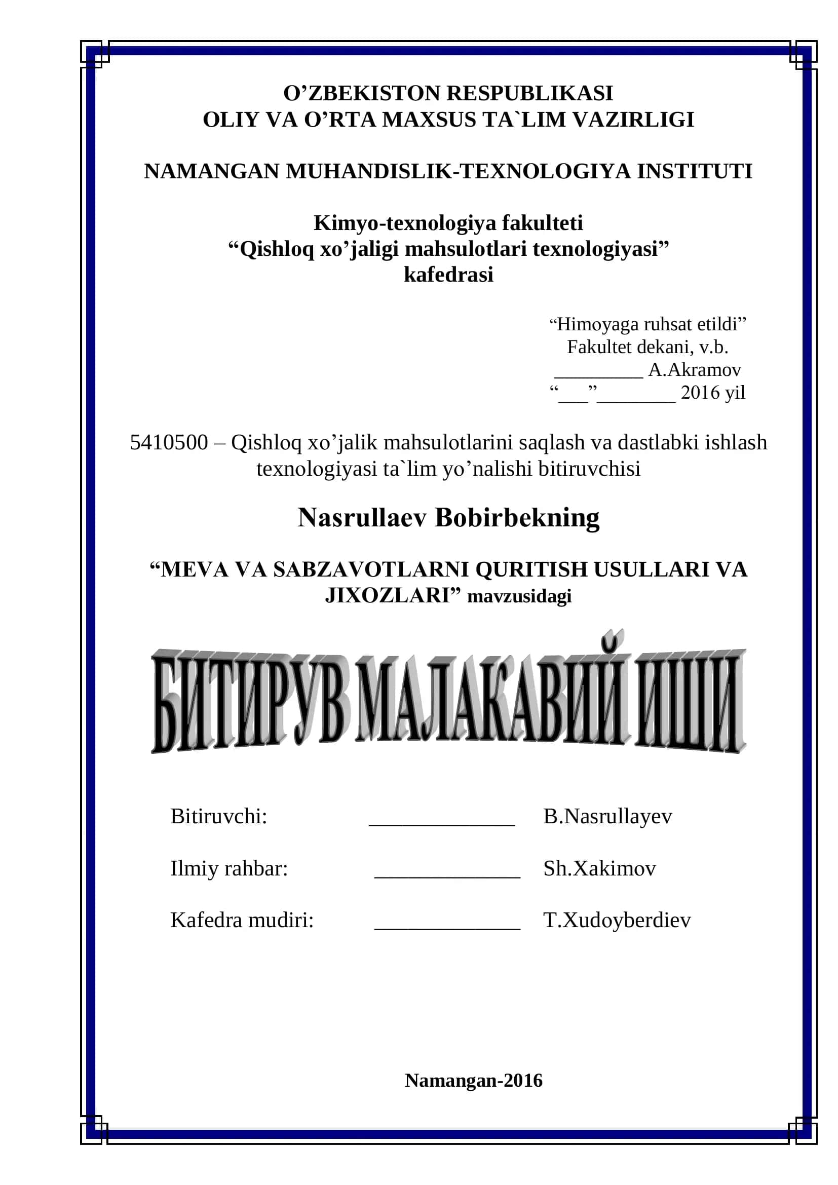 MEVA VA SABZAVОTLARNI QURITISH USULLARI VA JIXОZLARI 1
