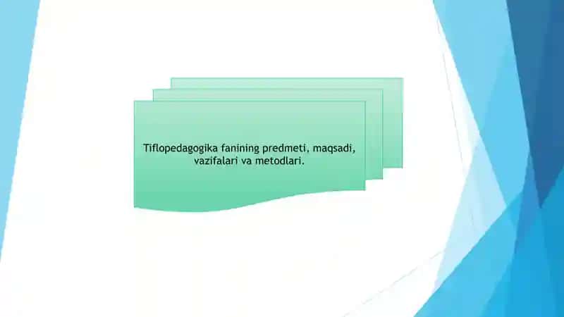 Tiflopedagogika