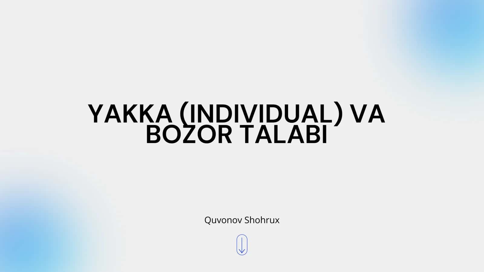 YAKKA TALABI 1