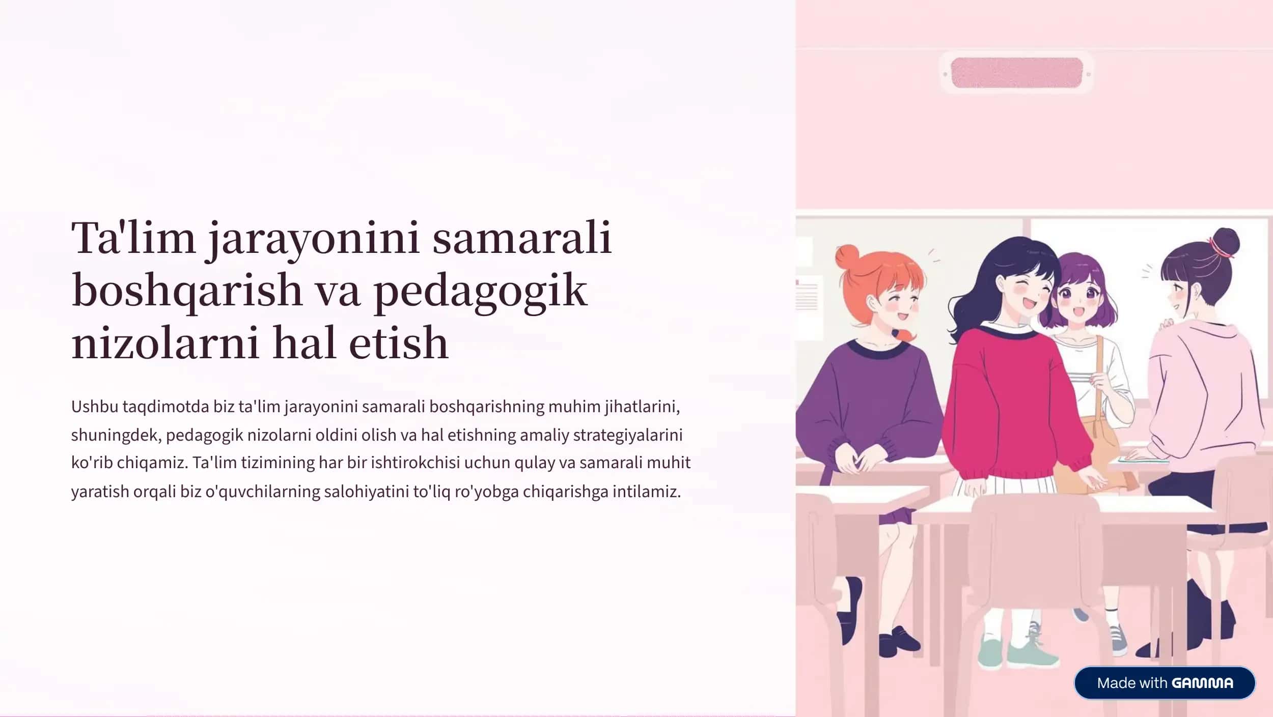 Talim jarayonlarini samarali boshqarish 1