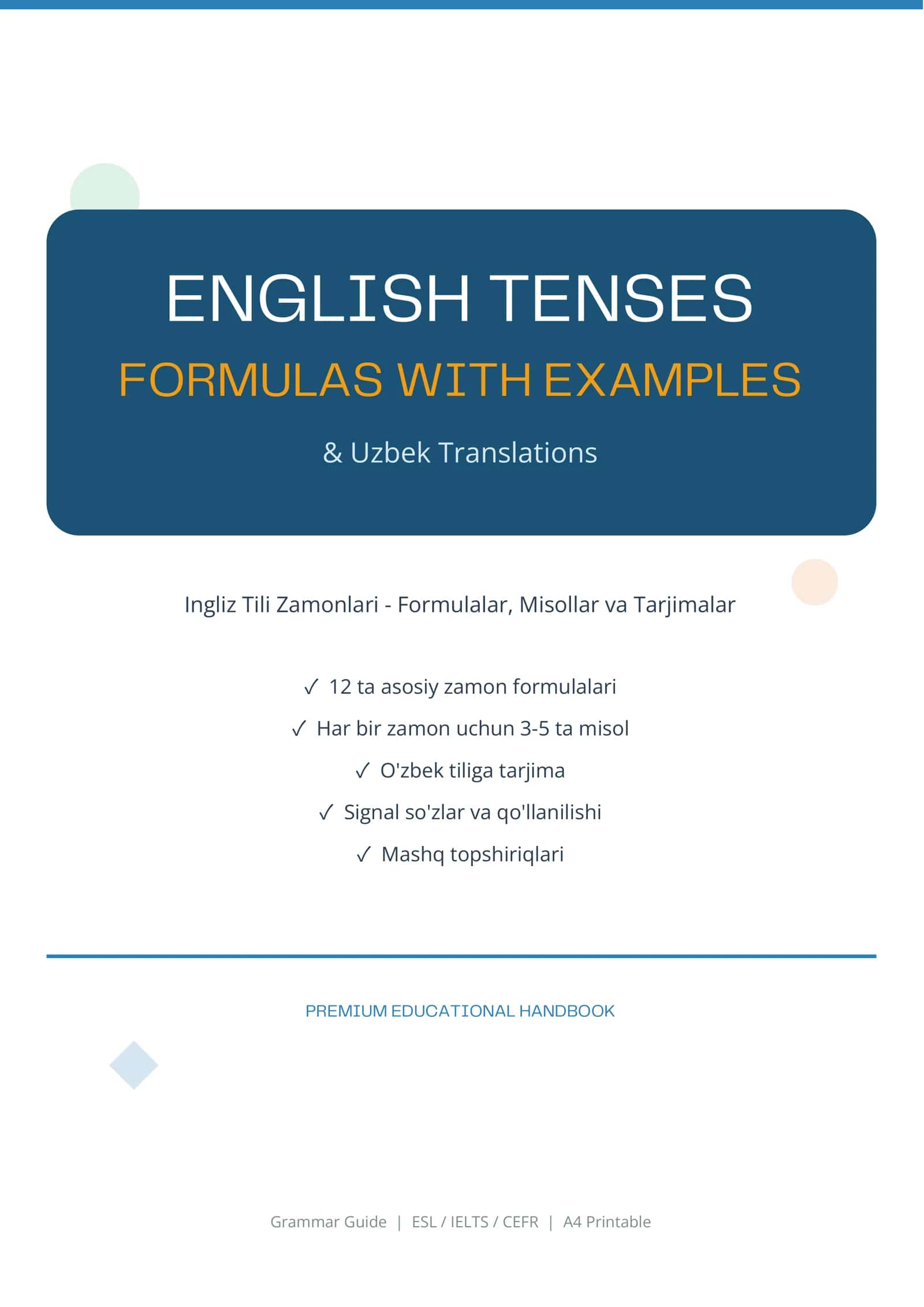 Ingliz tili grammatikasi 1