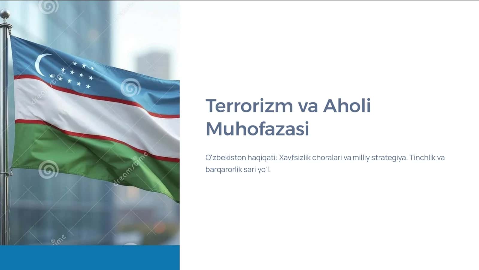 Terrorizm va Aholi Muhofazasi 1