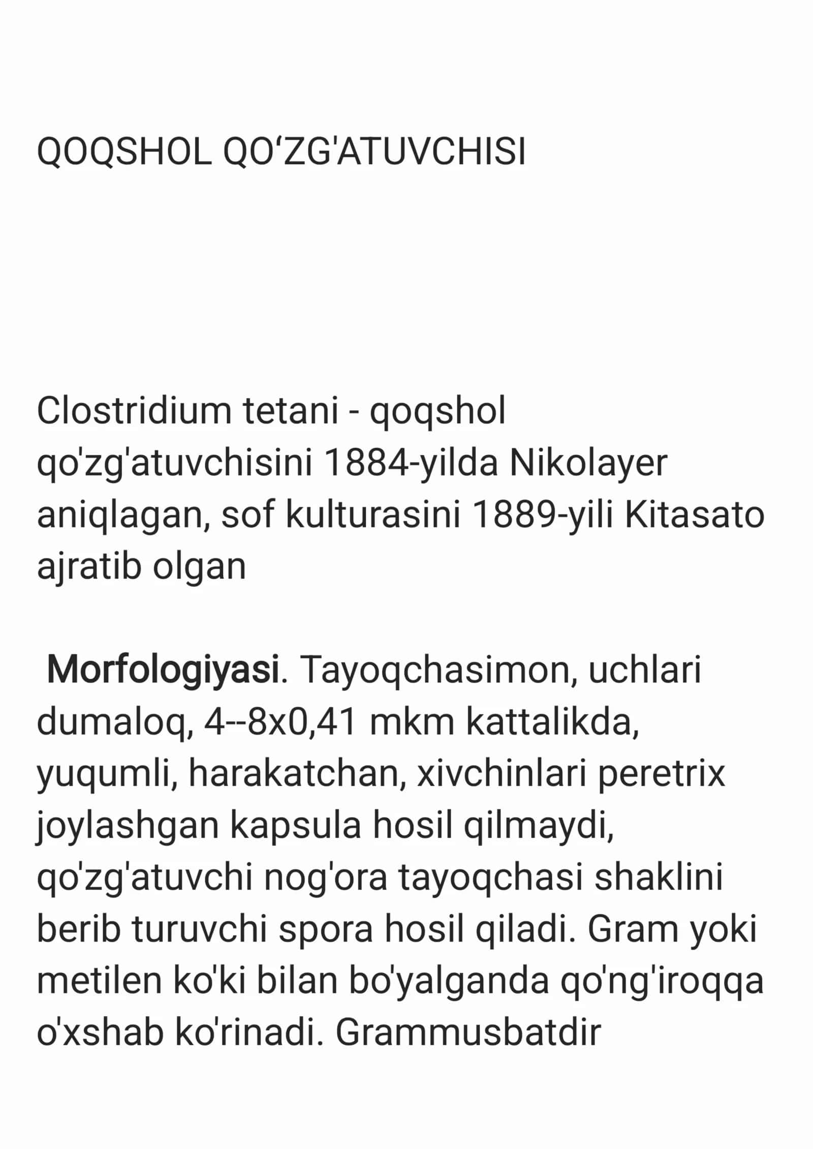 Qoqshol qo'zg'atuvchisi 1