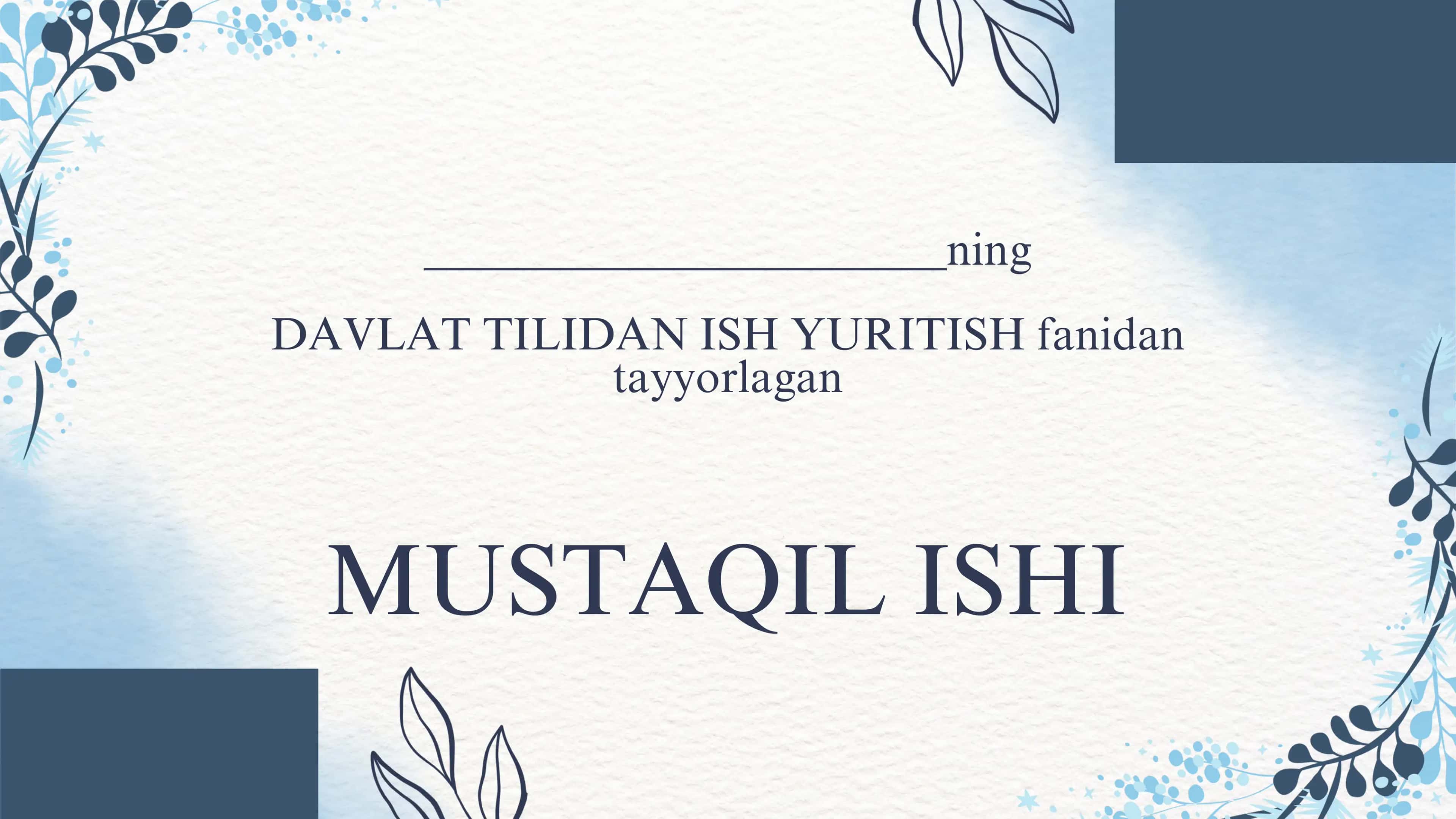Tarjimayi hol matni ustida ishlash va shakllantirish 1