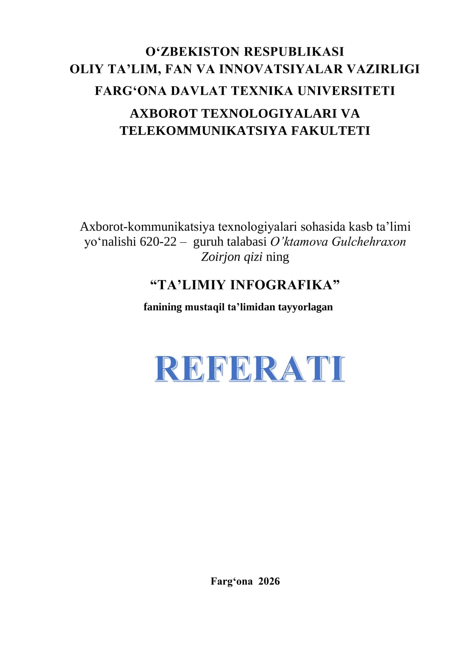 BeFunky servisi: Ta'limda vizuallashtirish va professional infografika yaratish (To'liq referat) 1