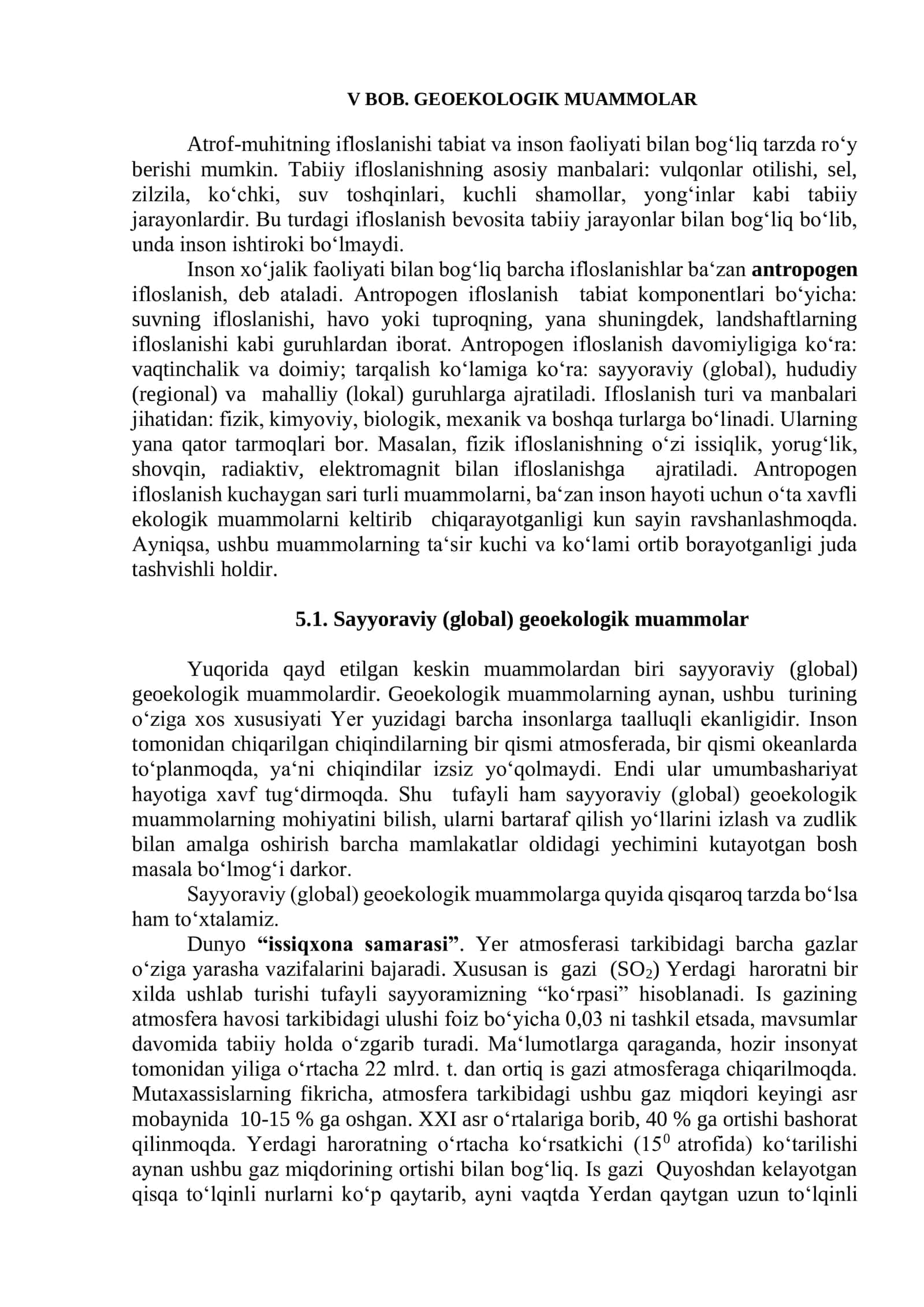 GEOEKOLOGIK MUAMMOLAR 1