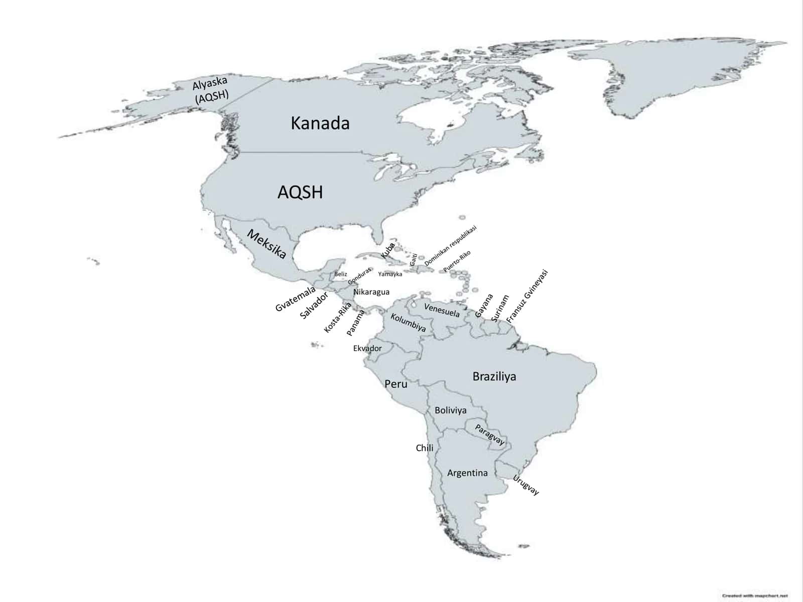 Amerika xaritasi 1