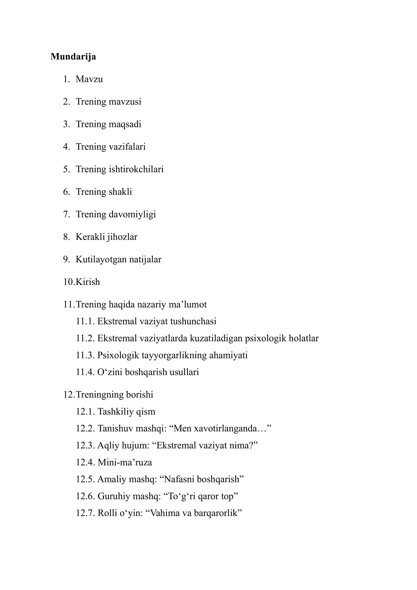 Ekstremal vaziyatlarda psixologik trening 1