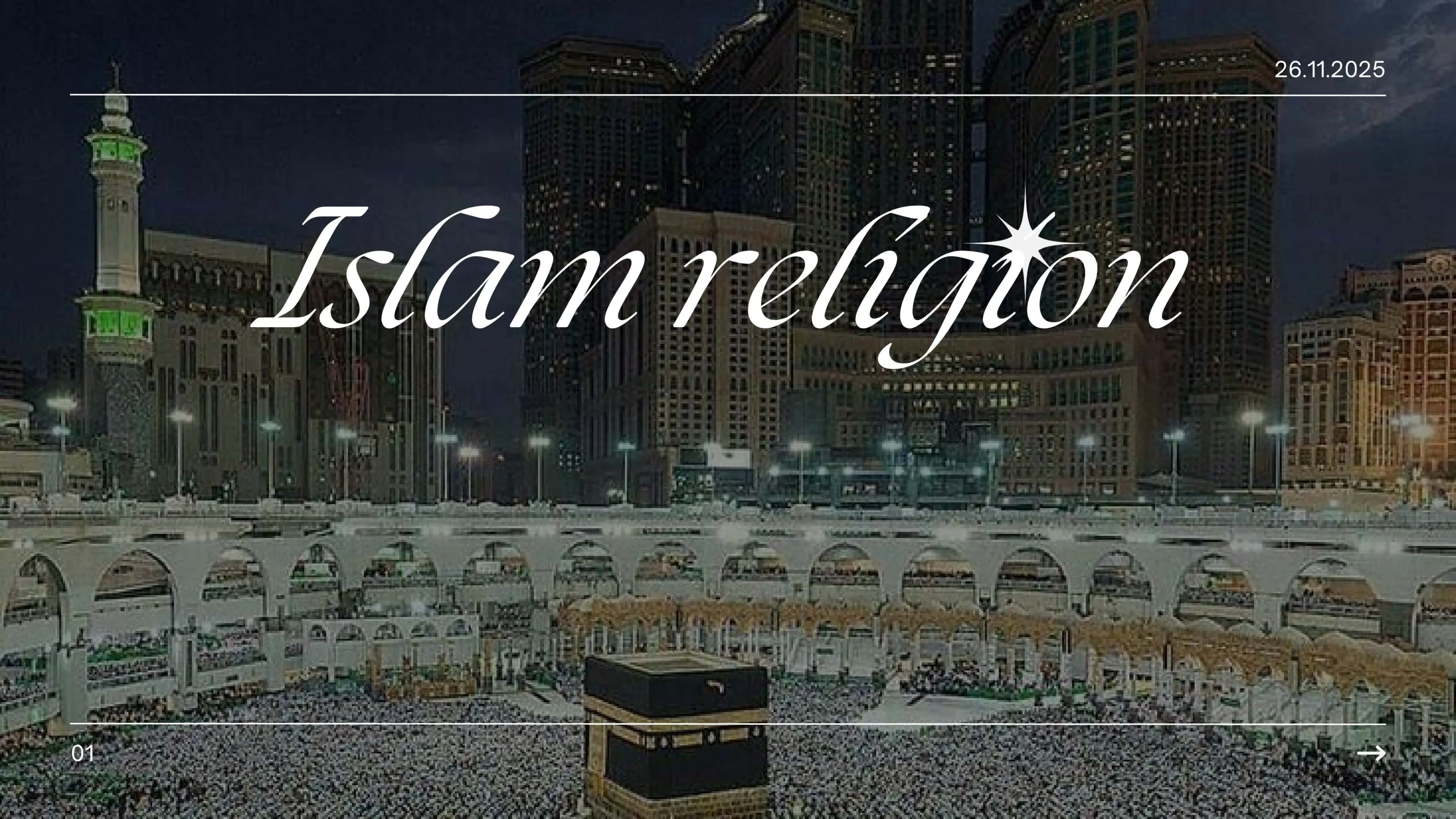 Islom dini haqida inglizcha prezentatsiya 1