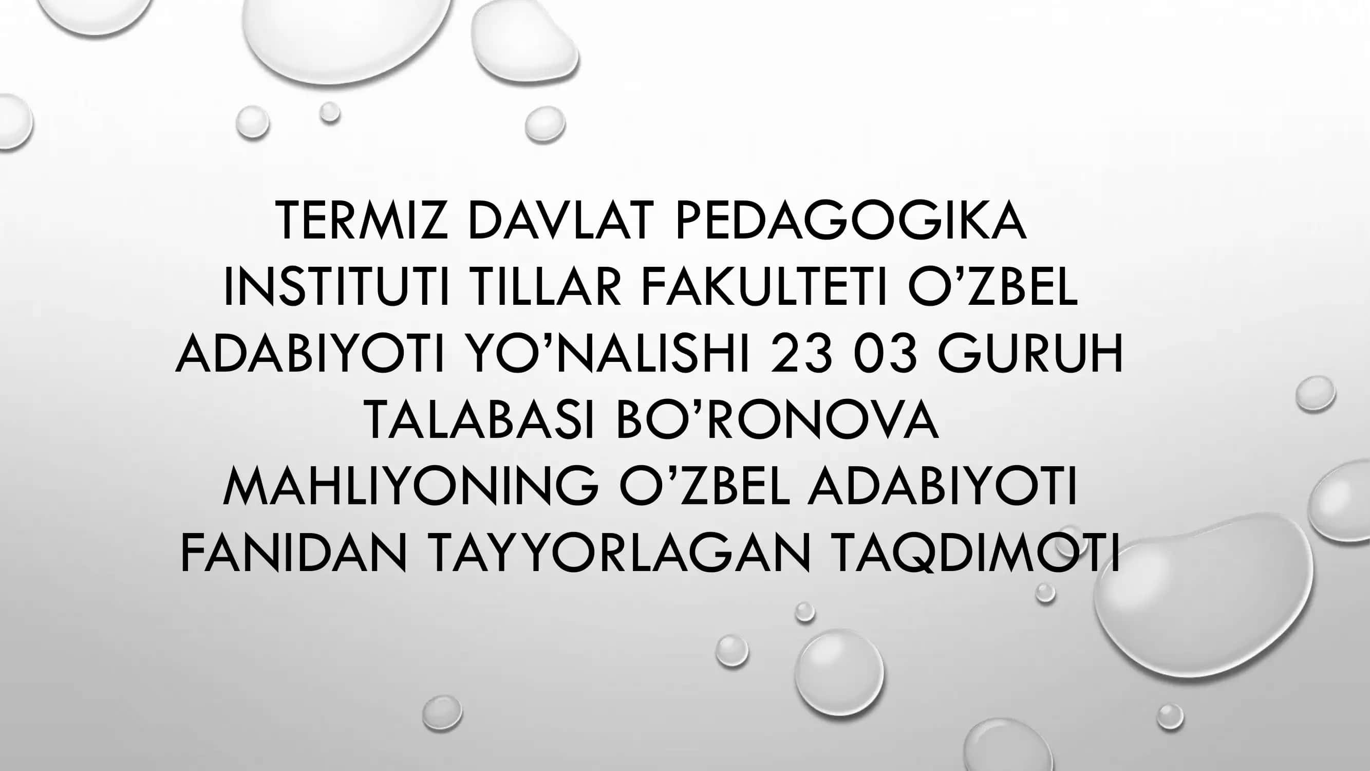 YASSAVIY, XOJA AHMAD YASSAVIY 1