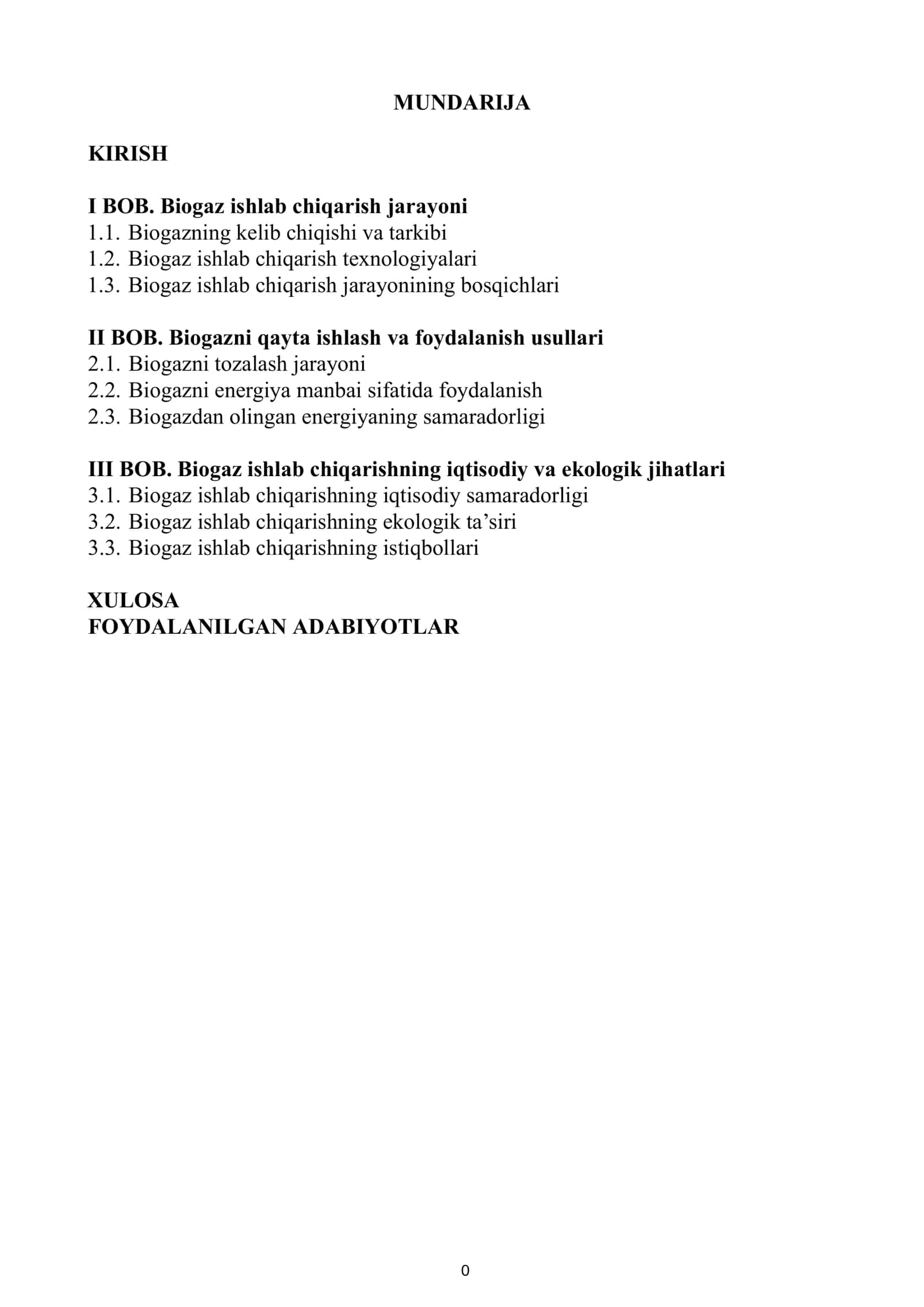 Biogaz ishlab chiqarish texnologiyasi 1