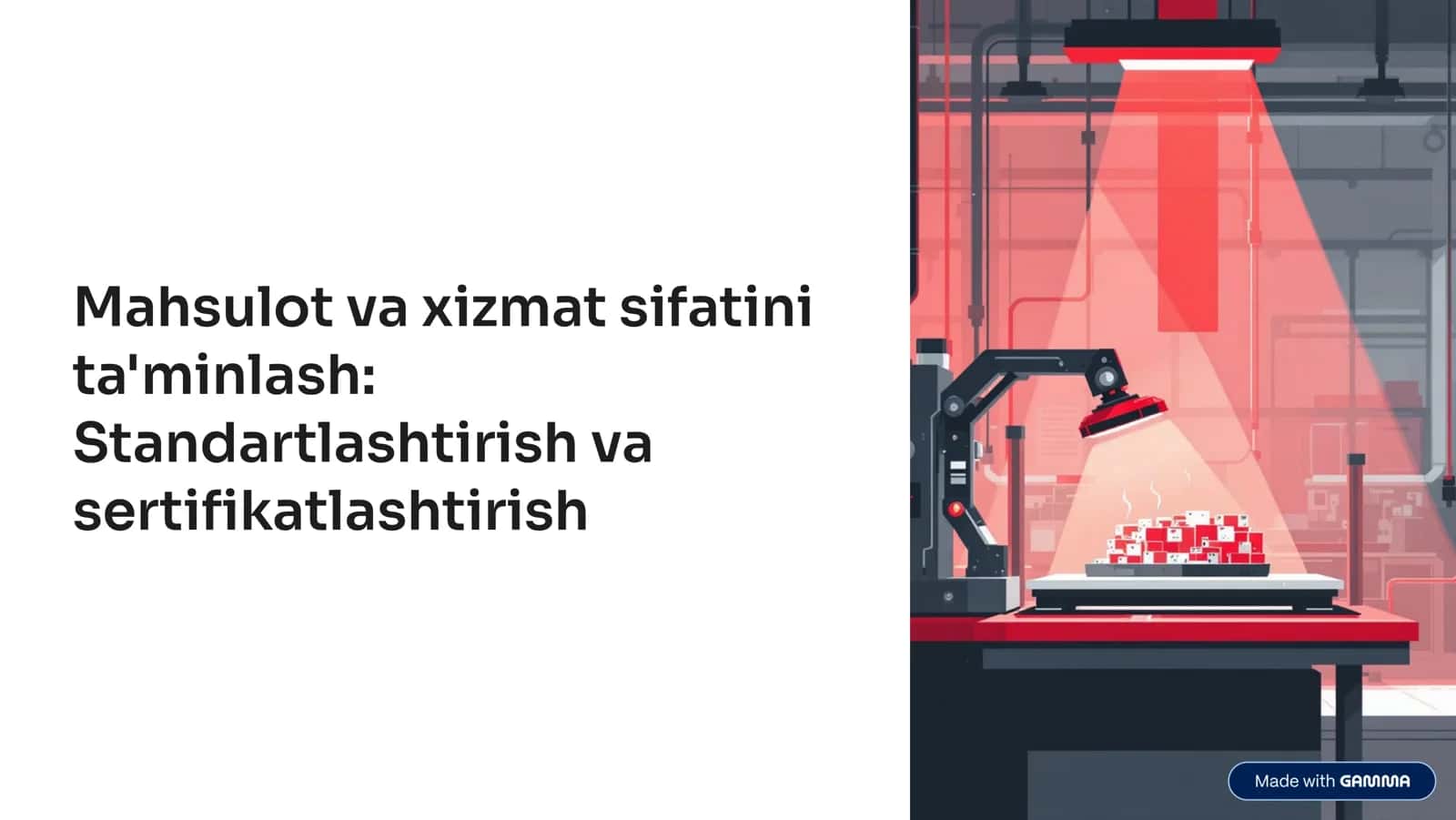Standartlashtirish va sertifikatlashtirish 1