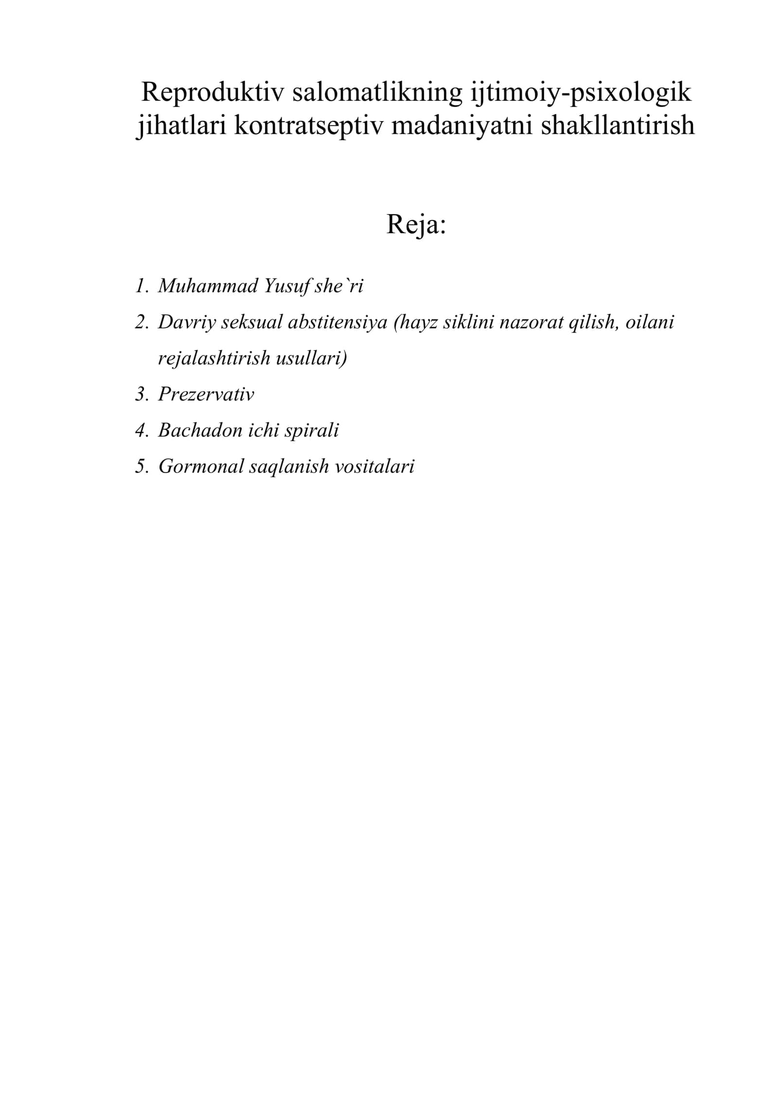 Reproduktiv salomatlikning ijtimoiy-psixologik jihatlari 1