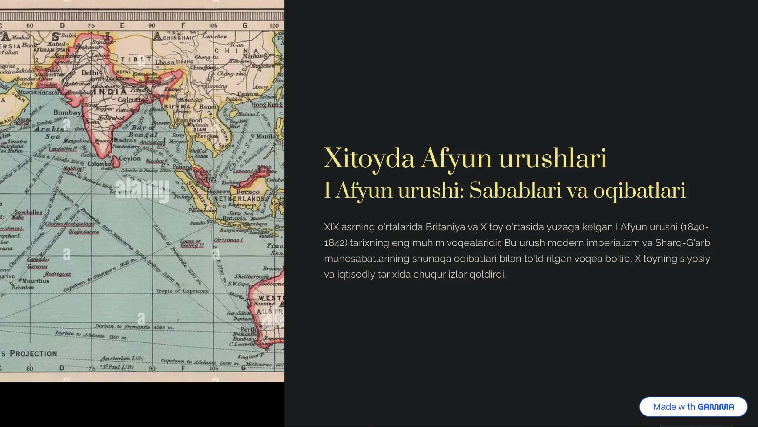 Xitoyda Afyun urushlari 1