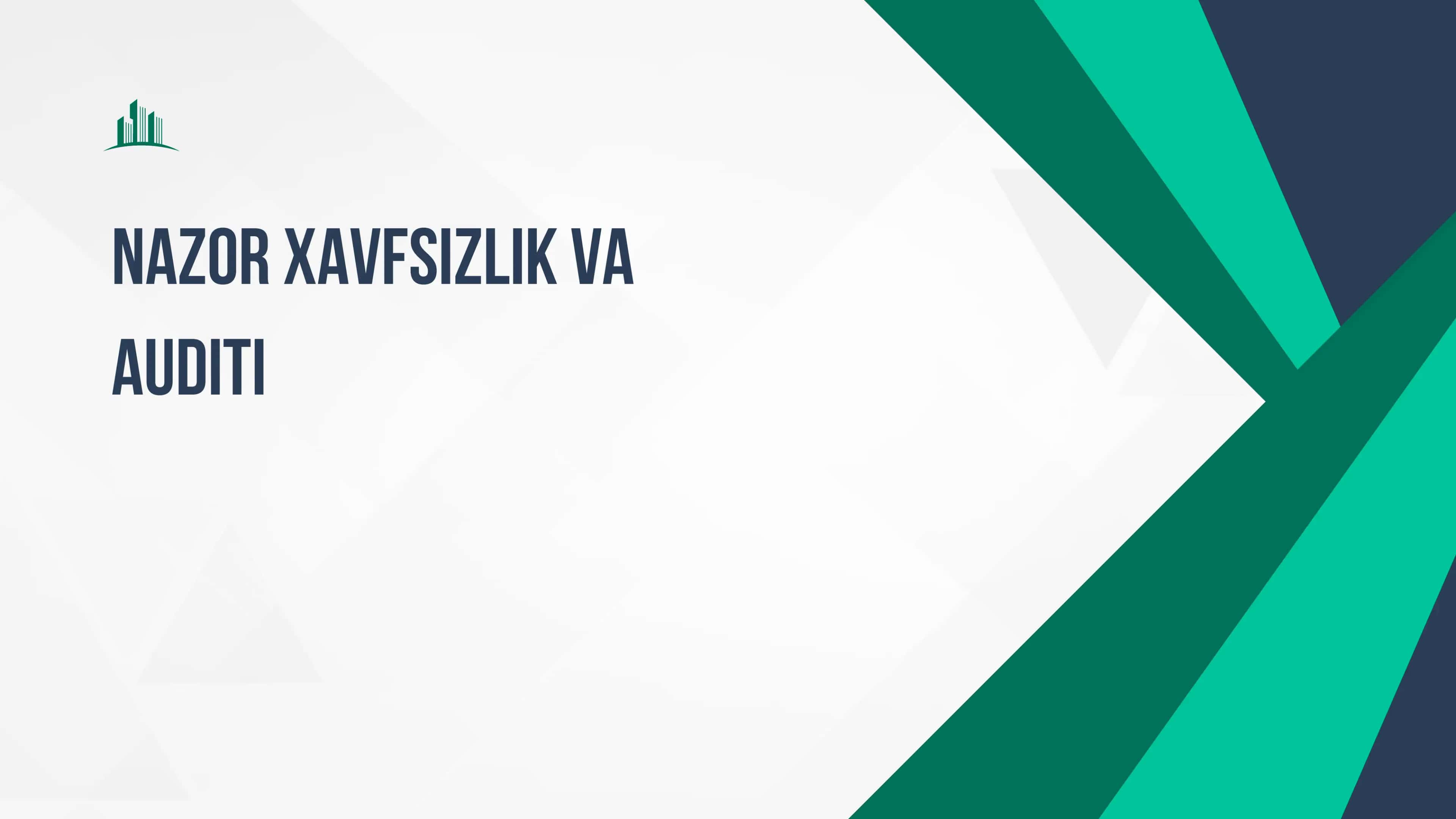 Nazor xavfsizlik va auditi 1