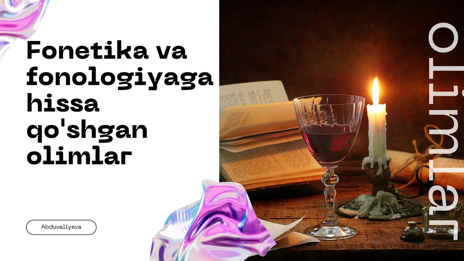 Fonetika va fonologiya 1