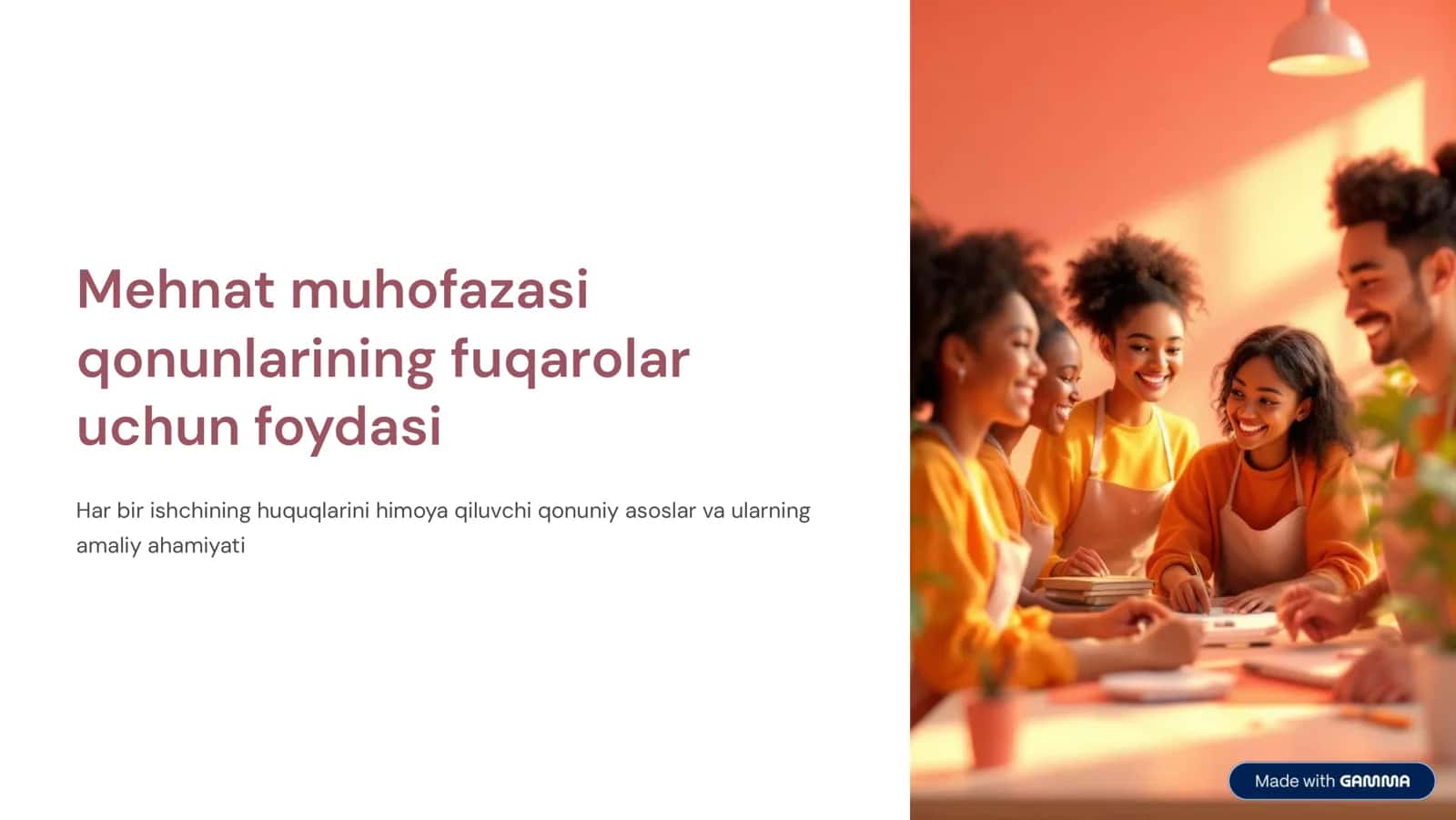 Mehnat muhofazasi 1