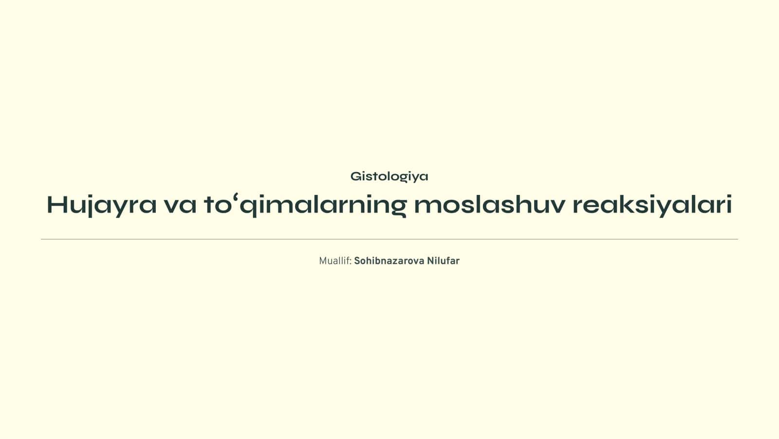 Gistologiya 1