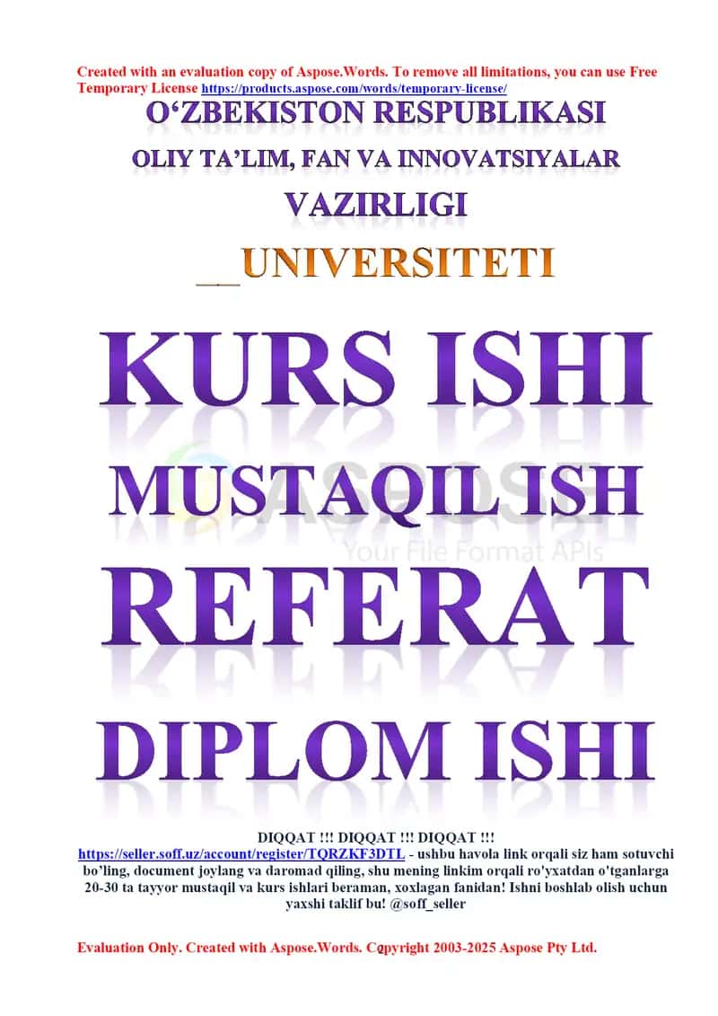 Arxitektura va qurilish tizimini loyihalash 1